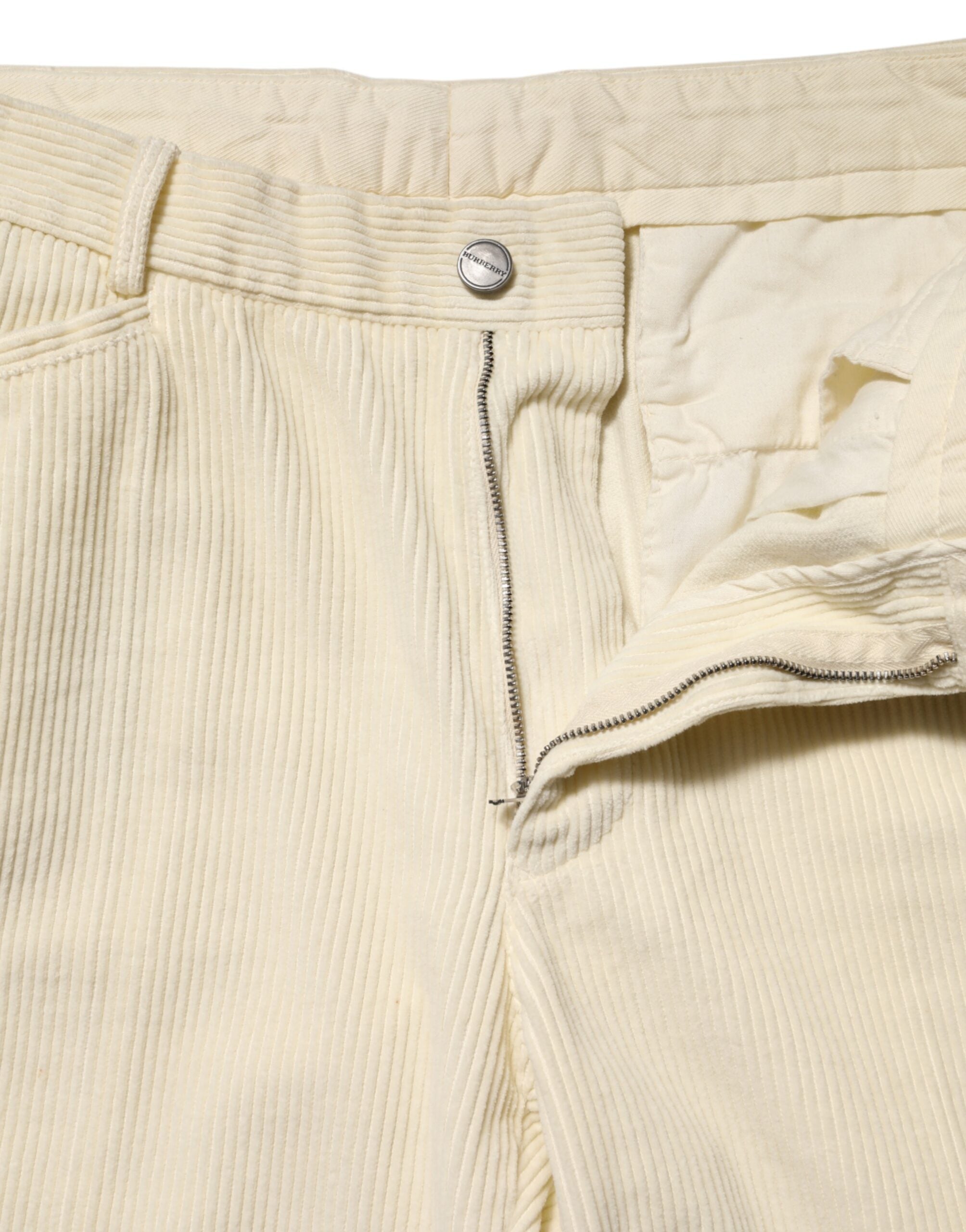 Burberry Beige Cord Baumwolle Gerade Männer Hose Hose