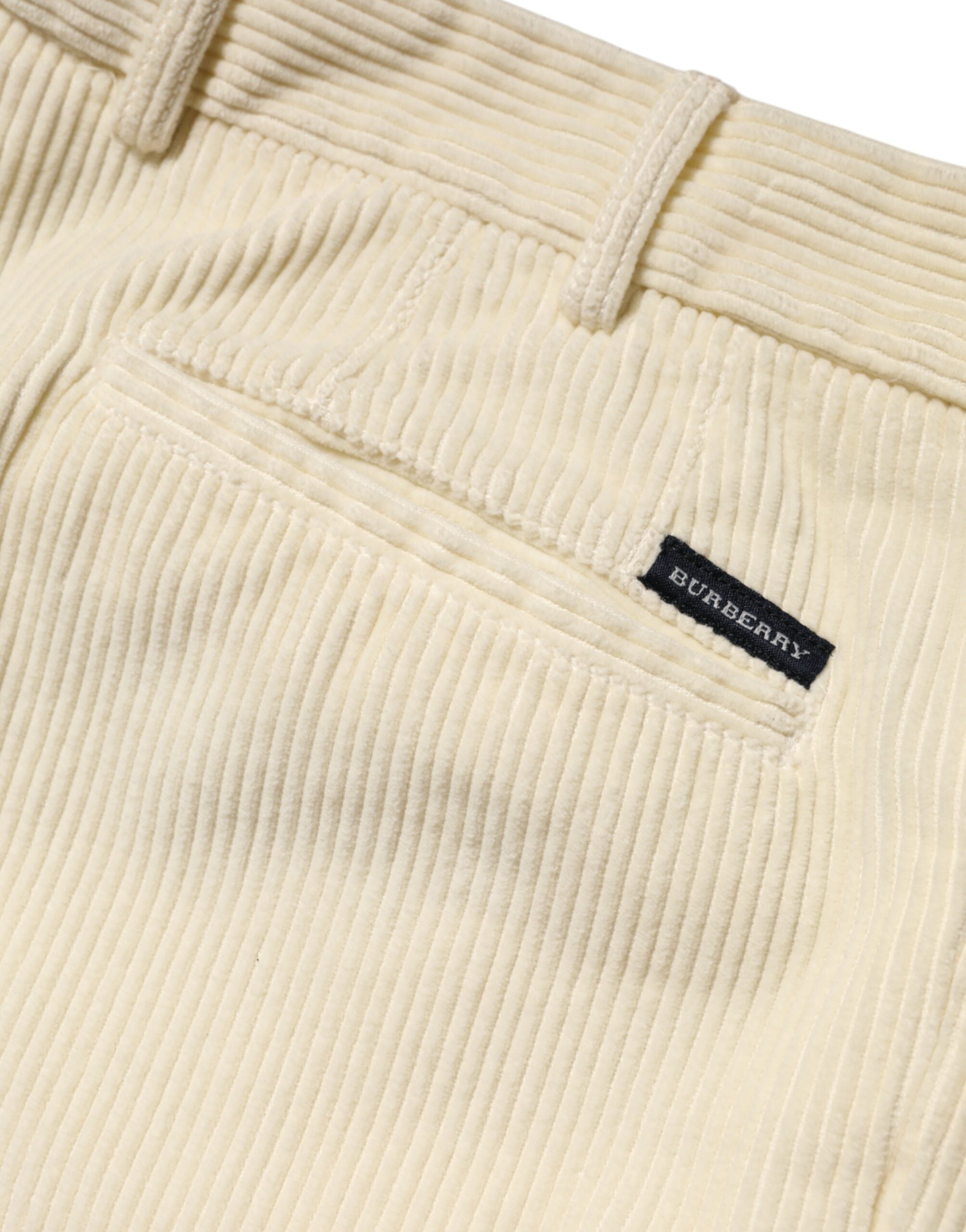 Burberry Beige Cord Baumwolle Gerade Männer Hose Hose