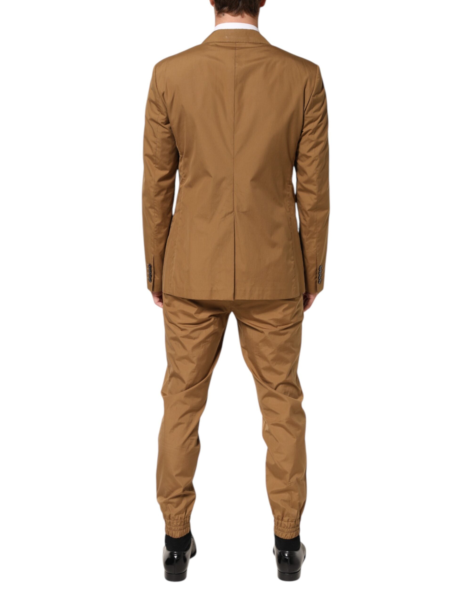Dolce & Gabbana Brauner TAORMINA Zweireihiger Anzug, 2-teilig