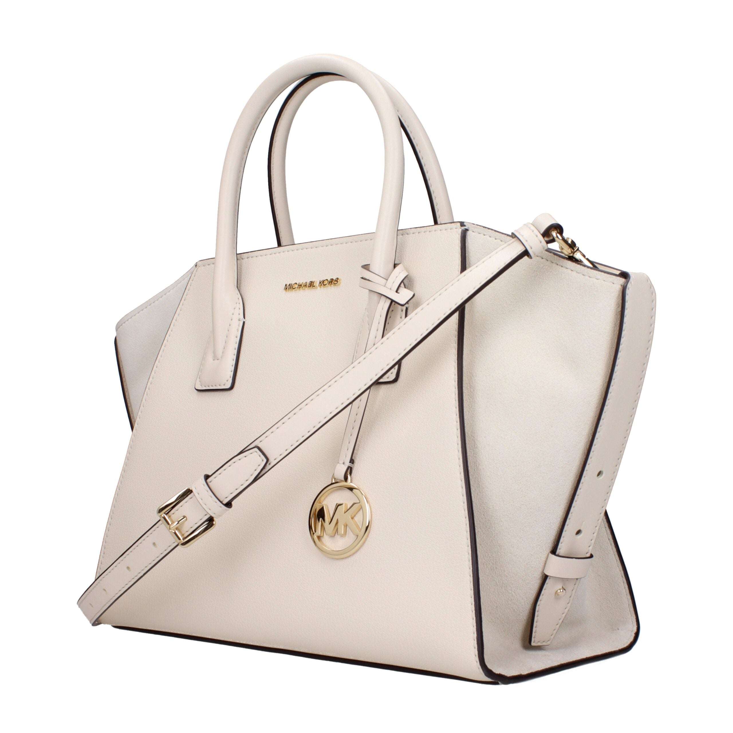 Michael Kors Beige Leder Handtasche