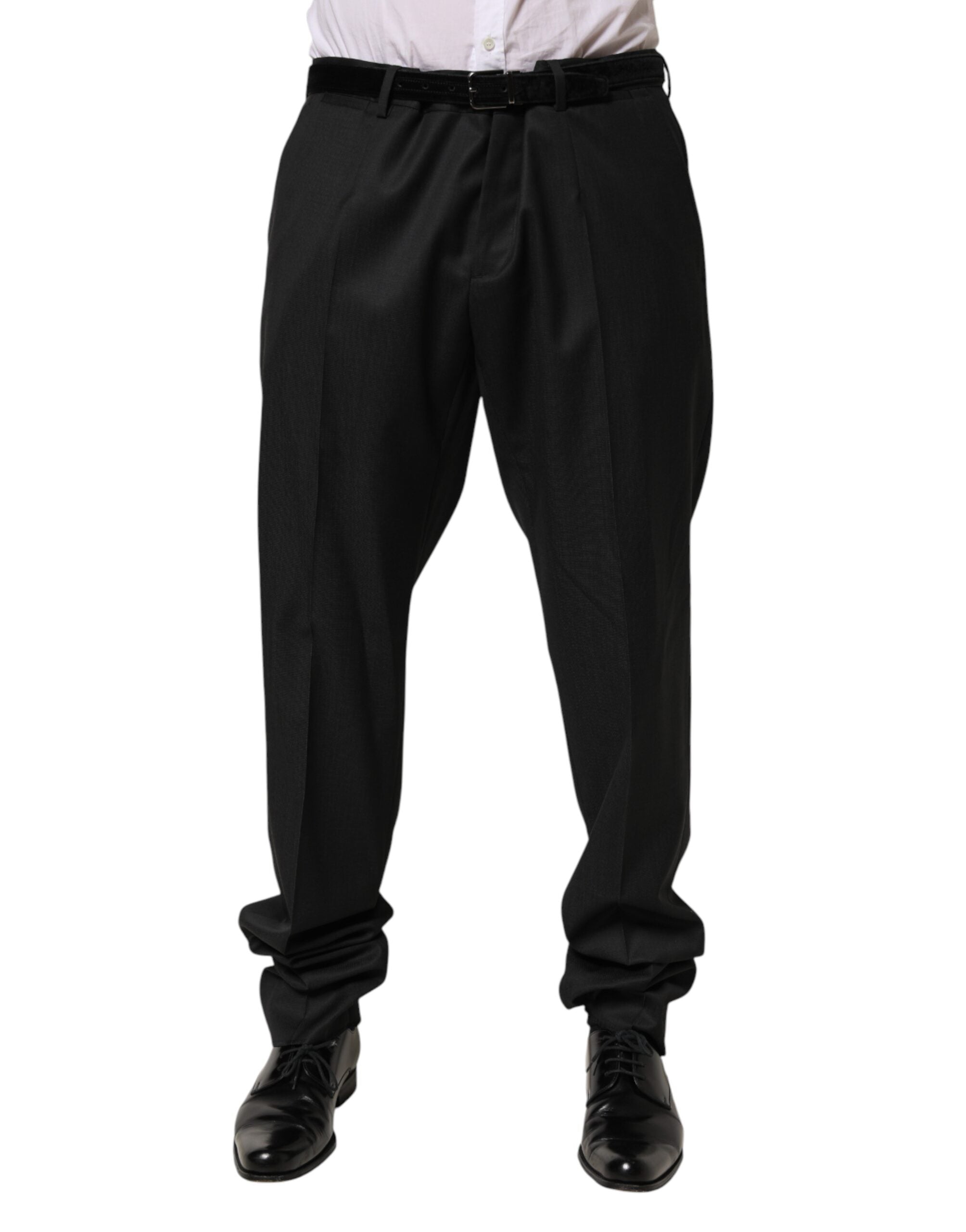 Dolce & Gabbana Schwarze Wollhose für Herren