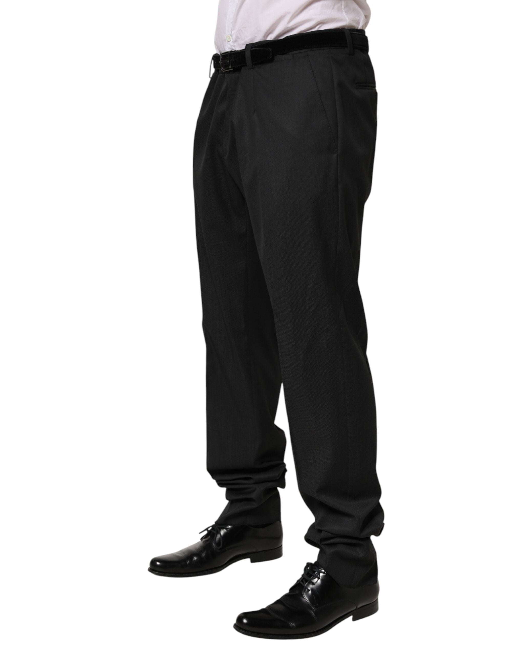 Dolce & Gabbana Schwarze Wollhose für Herren