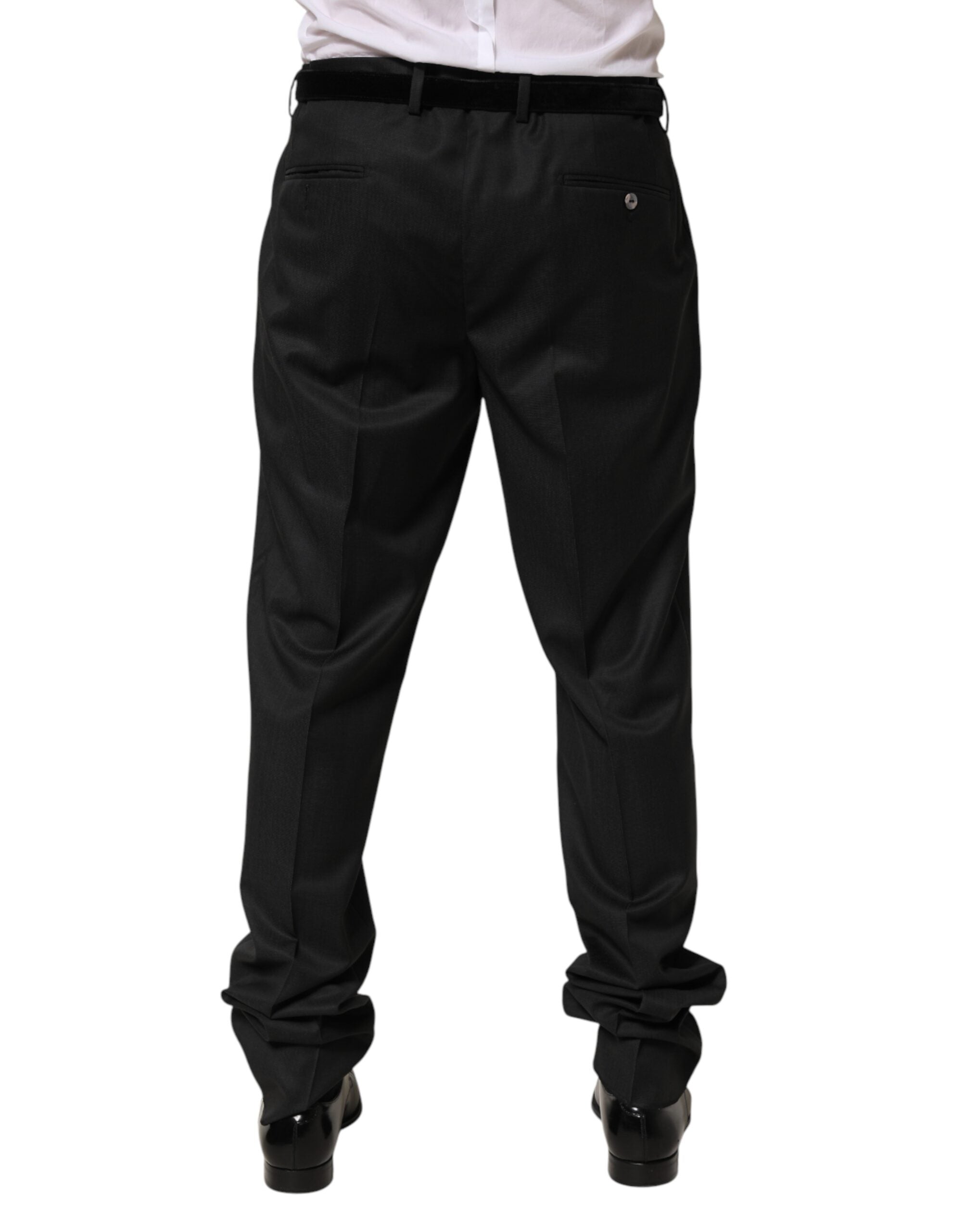 Dolce & Gabbana Schwarze Wollhose für Herren