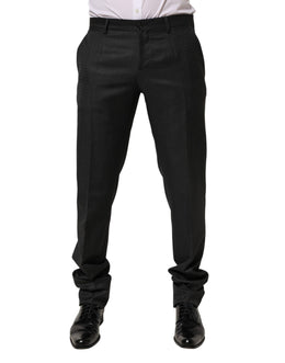 Dolce & Gabbana Schwarze Wollhose für Herren