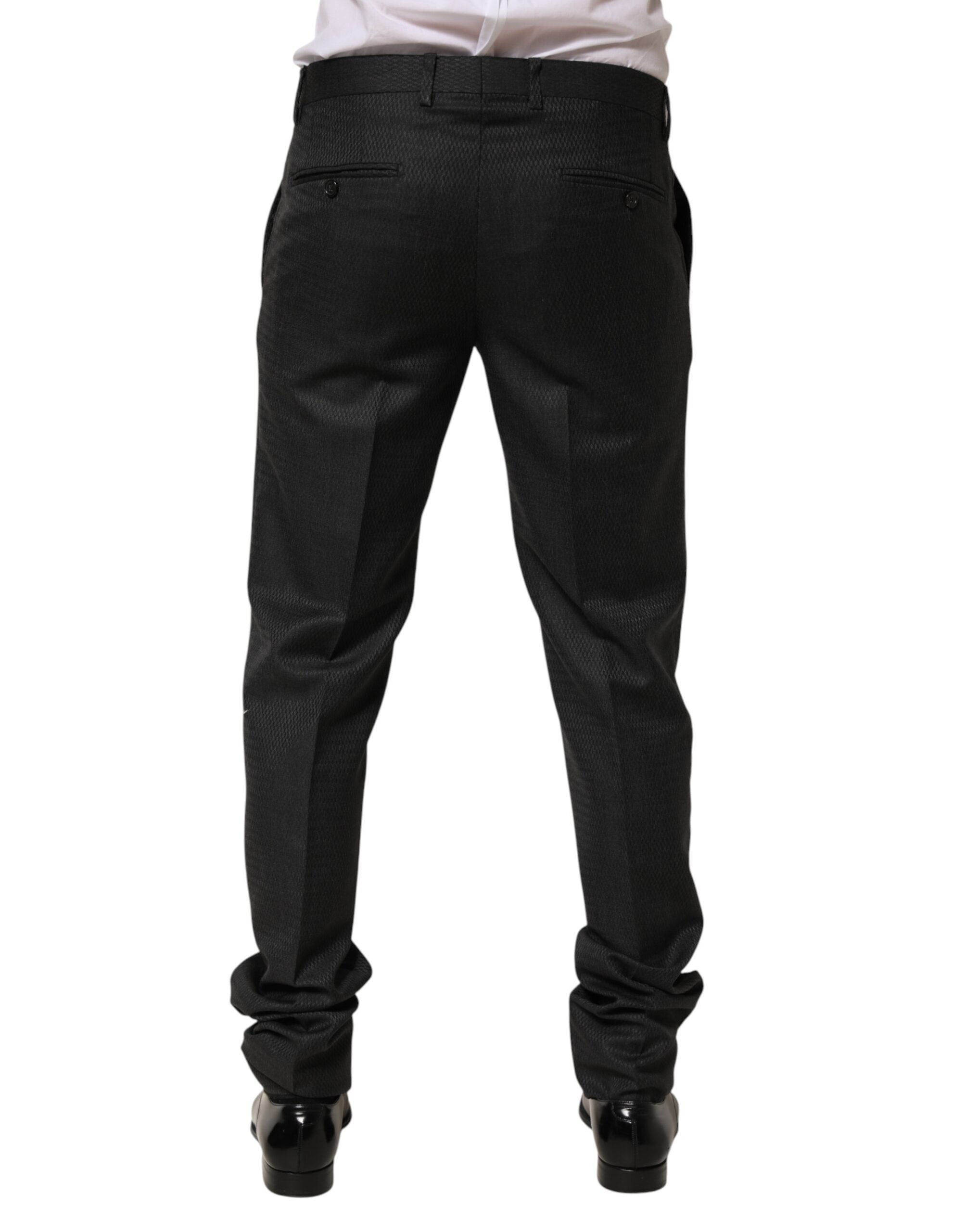 Dolce & Gabbana Schwarze Wollhose für Herren