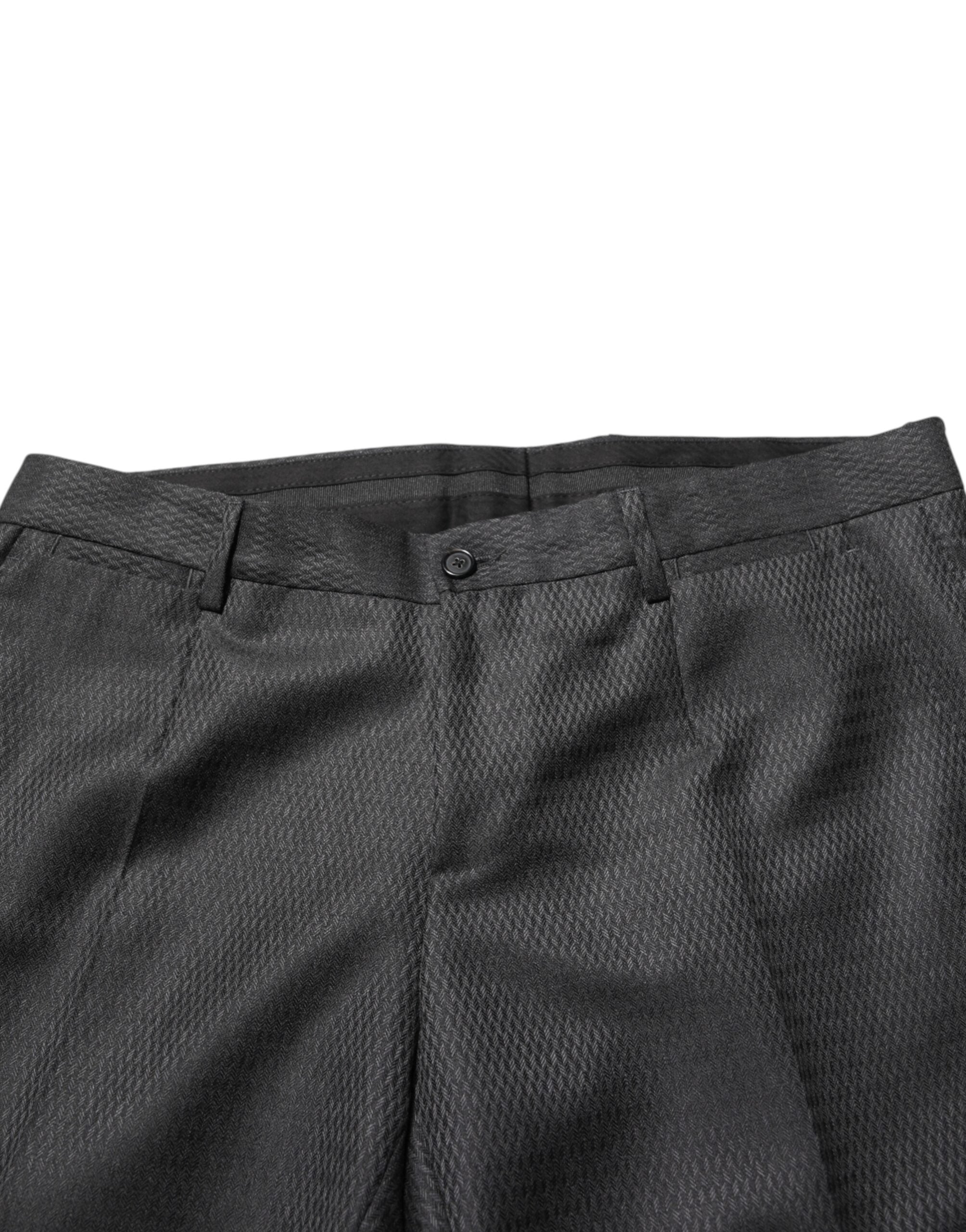 Dolce & Gabbana Schwarze Wollhose für Herren