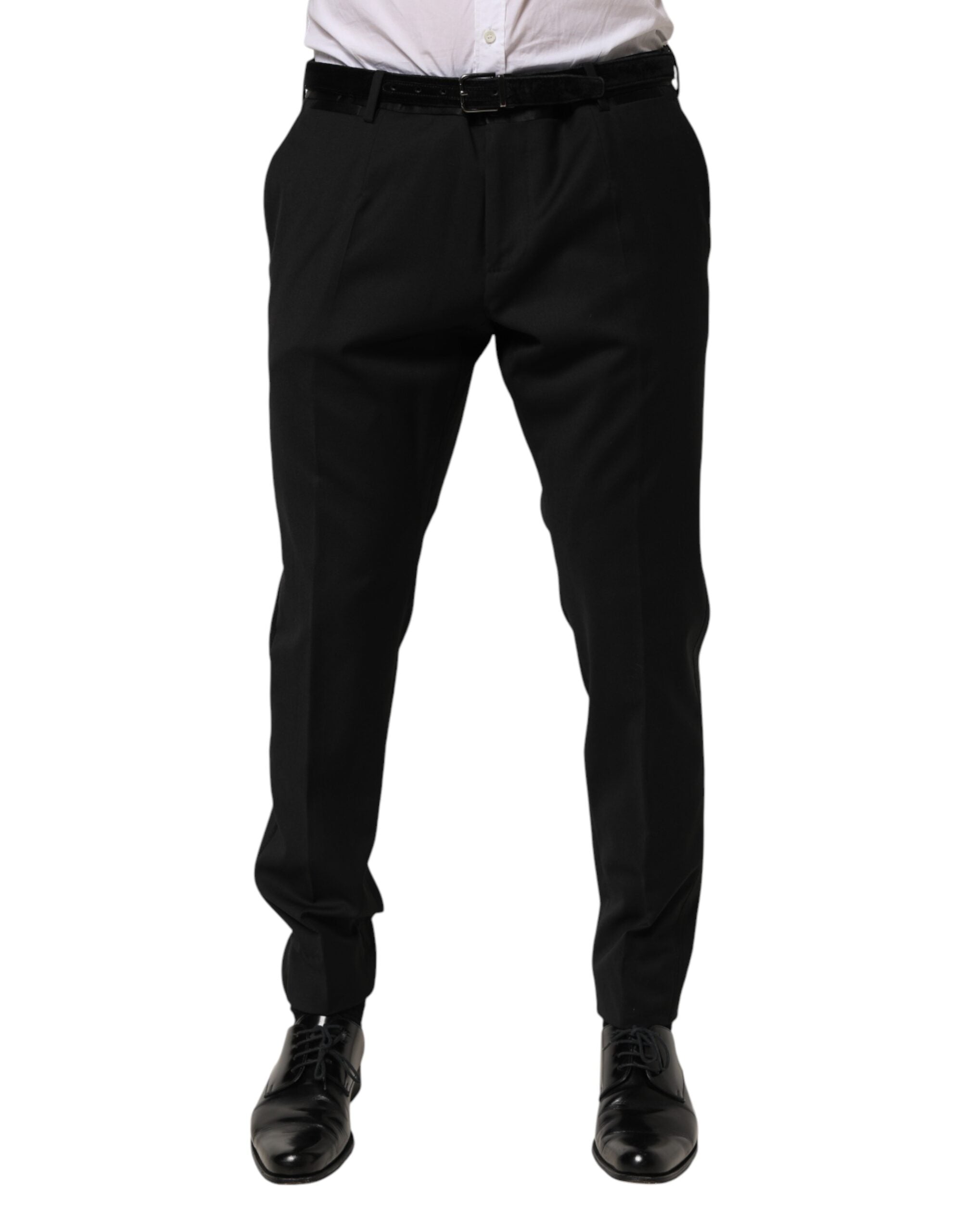 Dolce & Gabbana Schwarze Wollhose für Herren