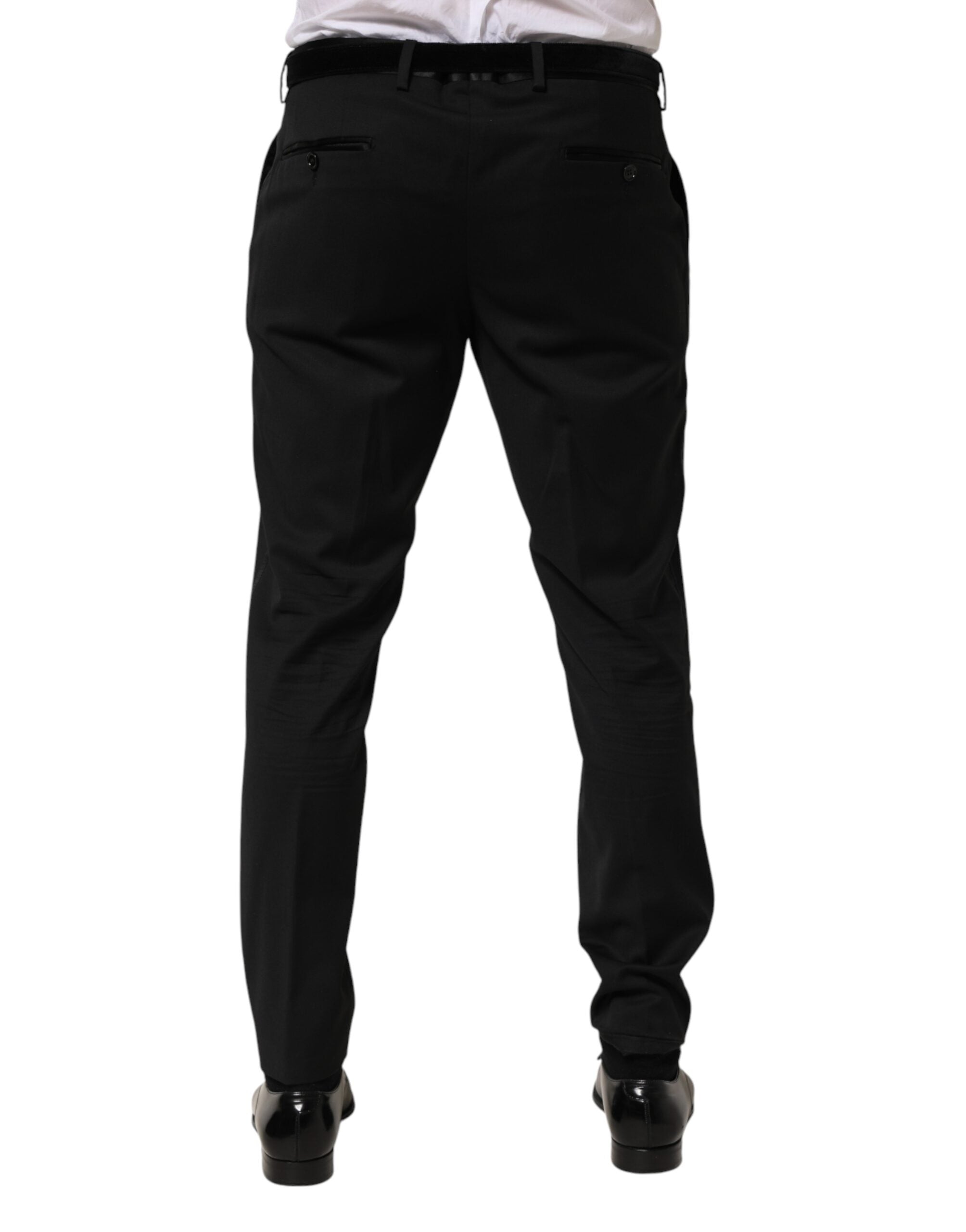 Dolce & Gabbana Schwarze Wollhose für Herren
