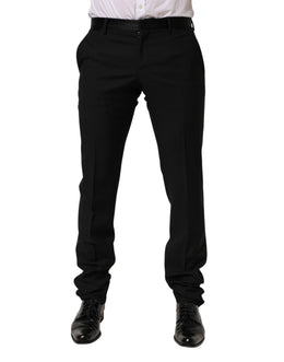 Dolce & Gabbana Schwarze Wollhose für Herren