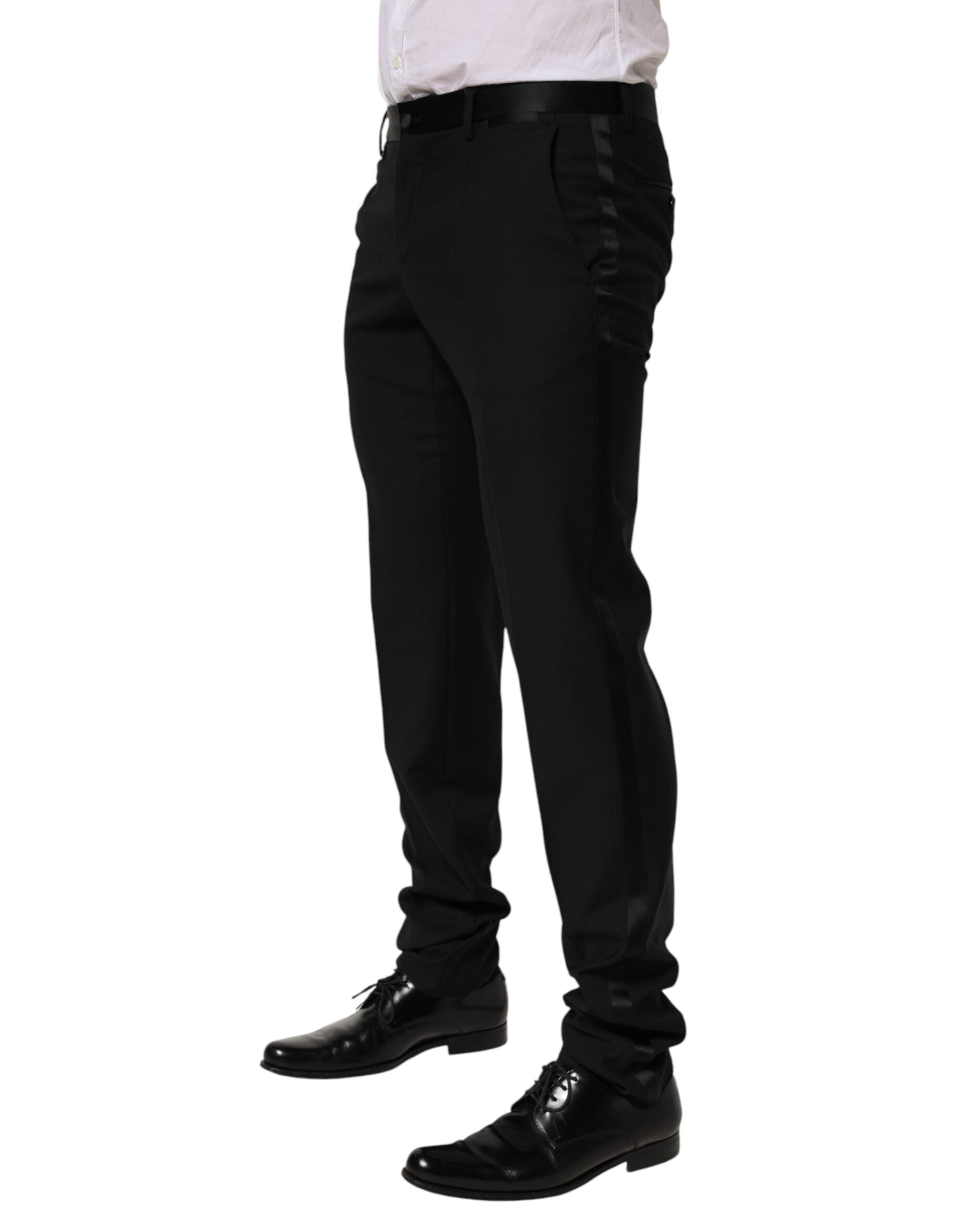 Dolce & Gabbana Schwarze Wollhose für Herren