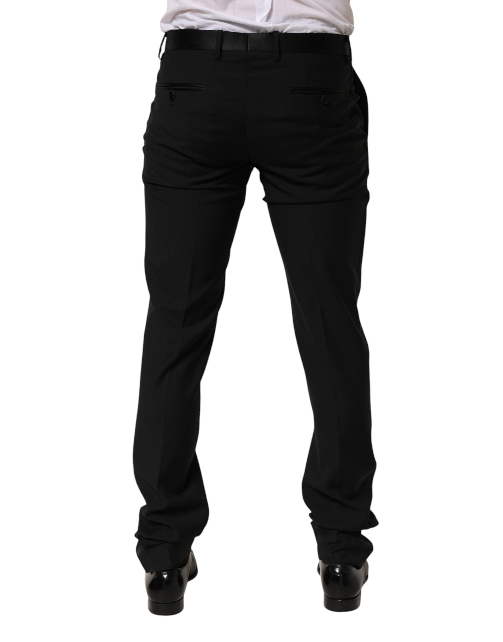 Dolce & Gabbana Schwarze Wollhose für Herren