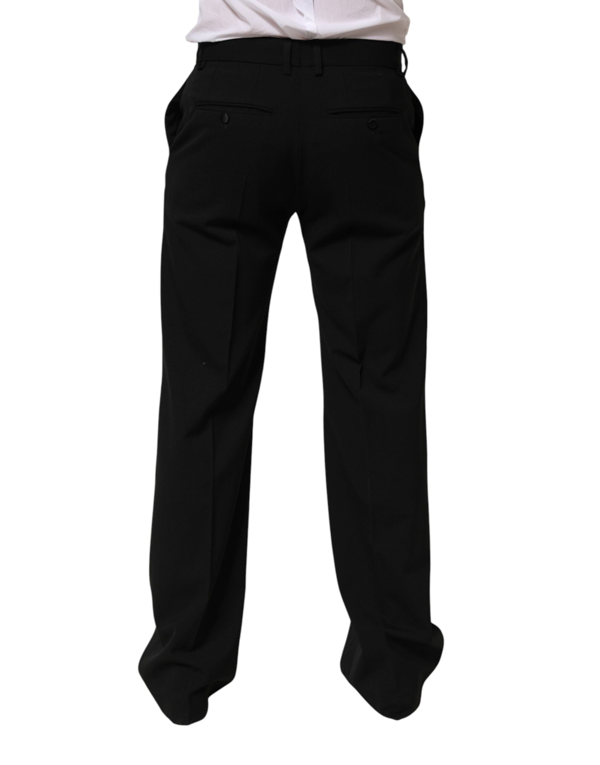 Dolce & Gabbana Schwarze Wollhose für Herren