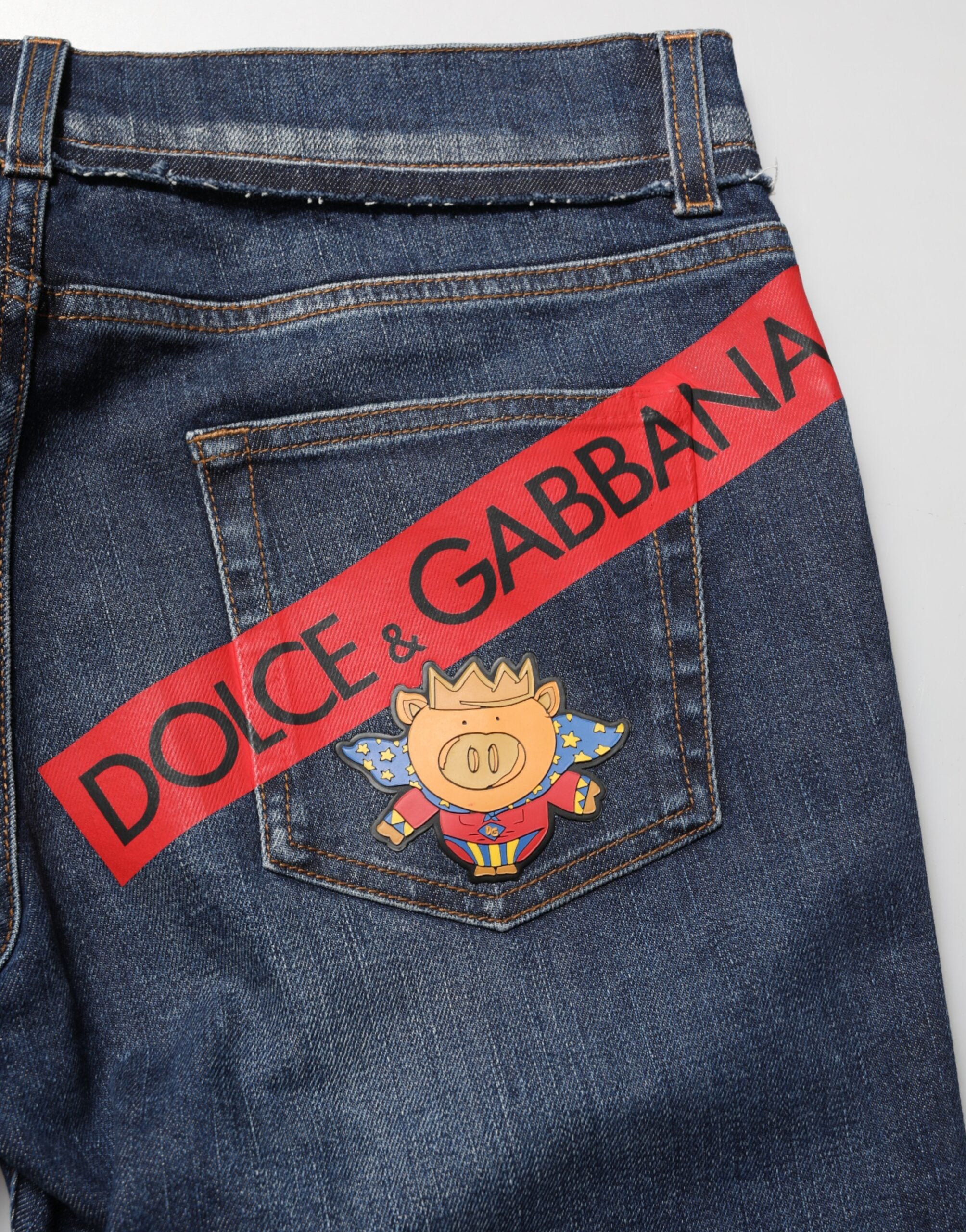 Dolce & Gabbana Stretch-Baumwoll-Jeans im Skinny-Fit für Herren in Blau