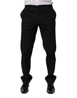 Dolce & Gabbana Schwarze Streifen-Hose, formell für Herren