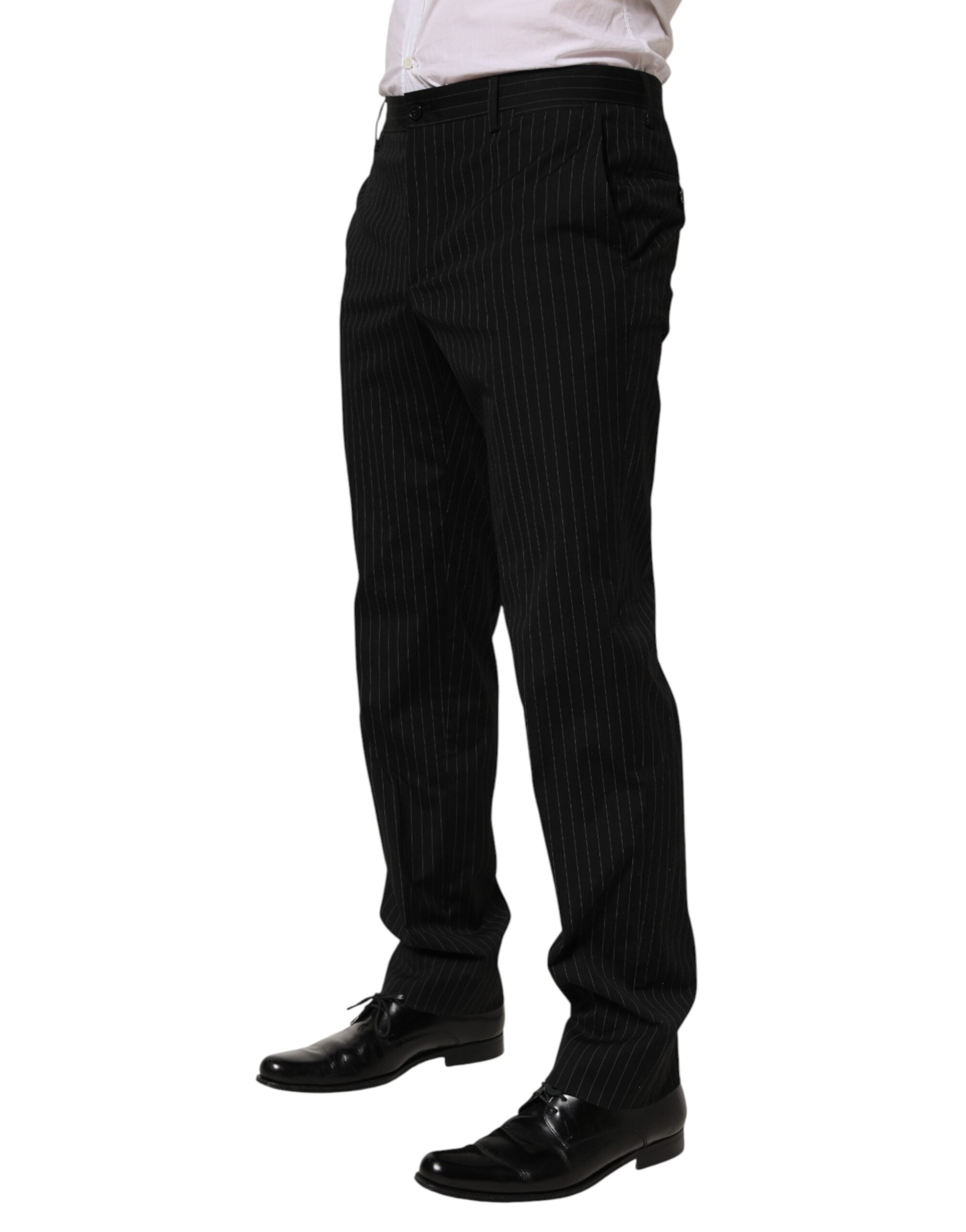 Dolce & Gabbana Schwarze Streifen-Hose, formell für Herren