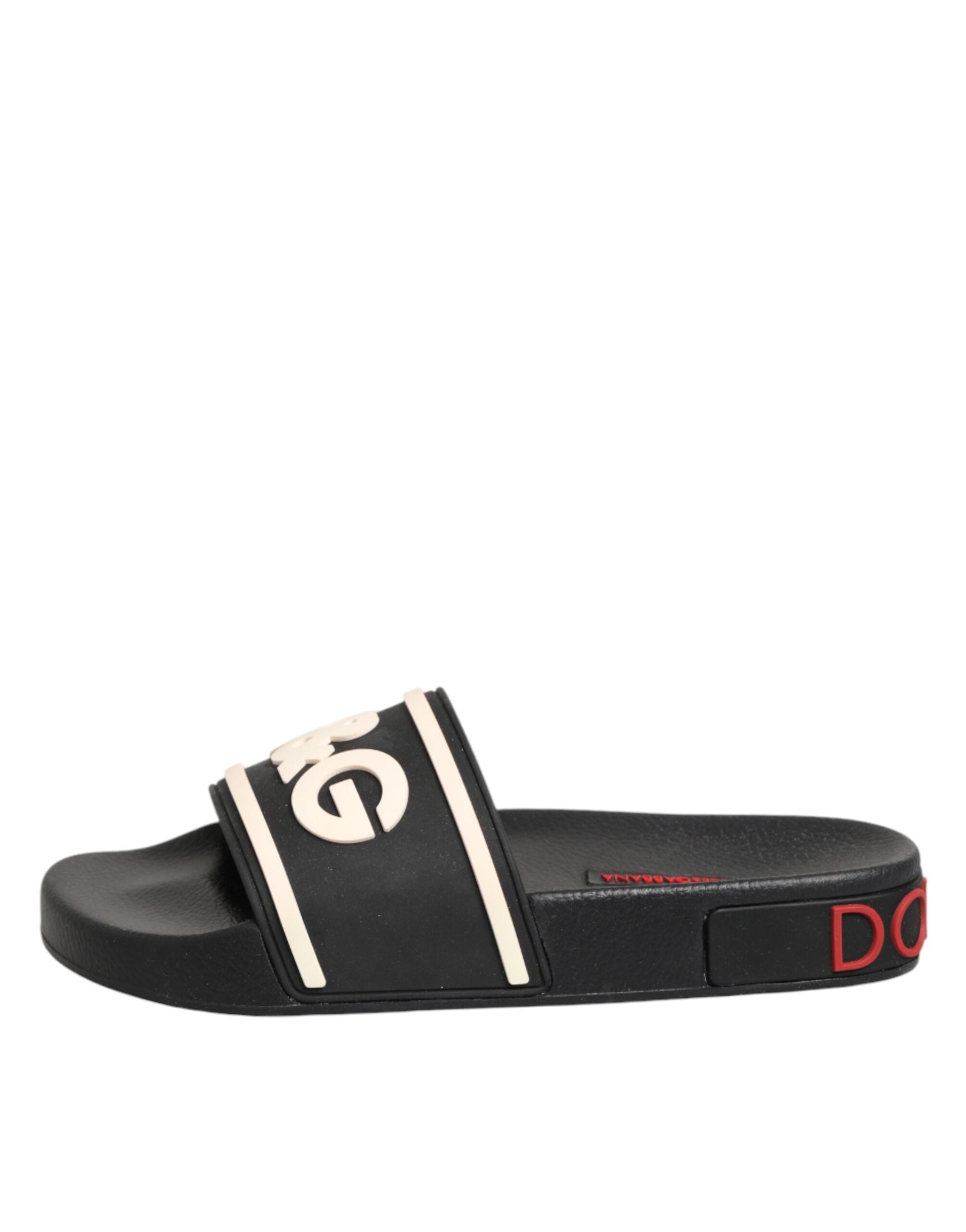 Dolce & Gabbana Schwarze Gummisandalen