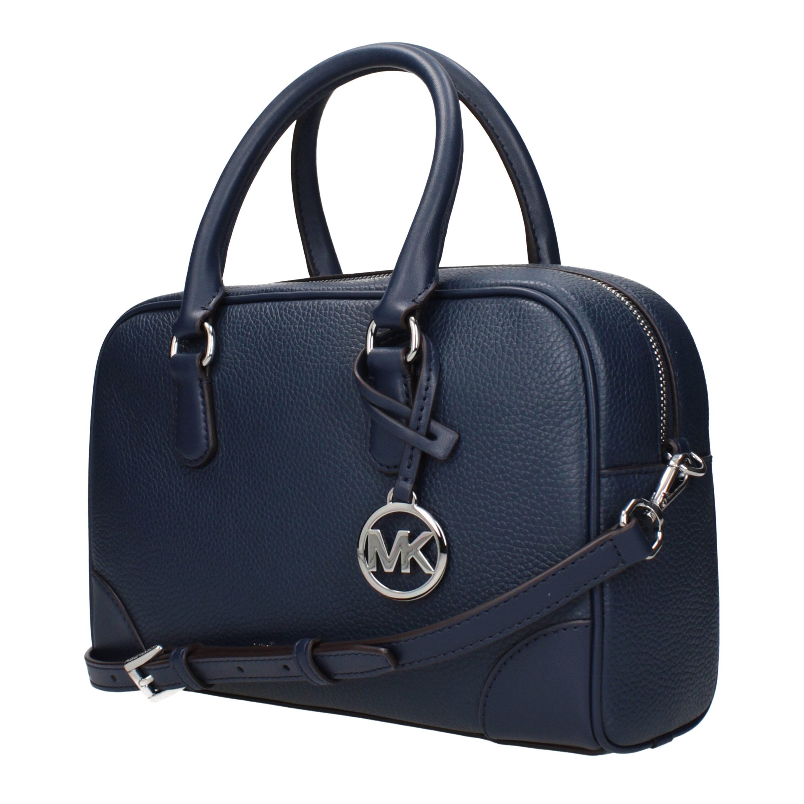 Michael Kors Blaue Lederhandtasche