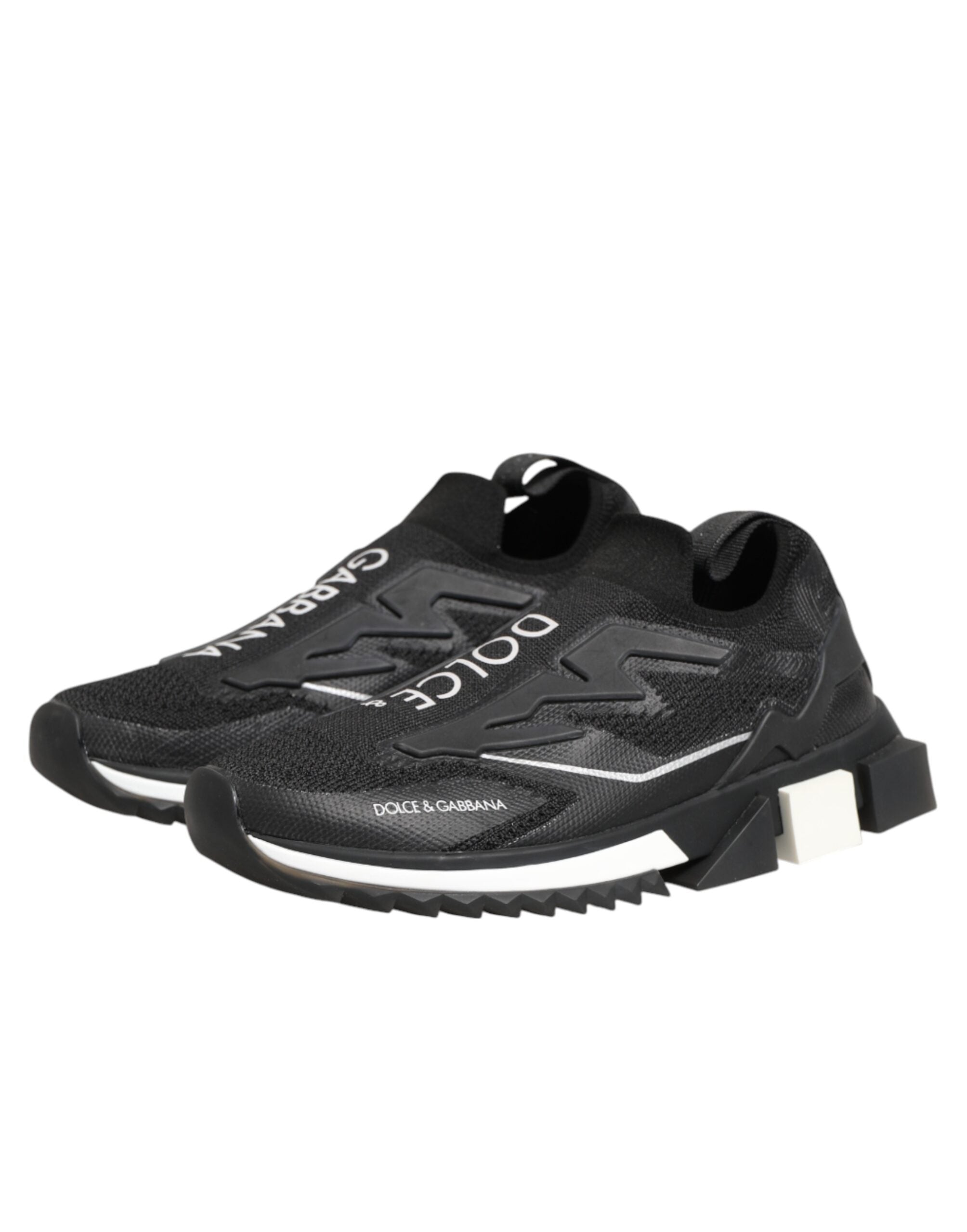 Dolce & Gabbana Schwarze SORRENTO Sport Stretch Sneakers