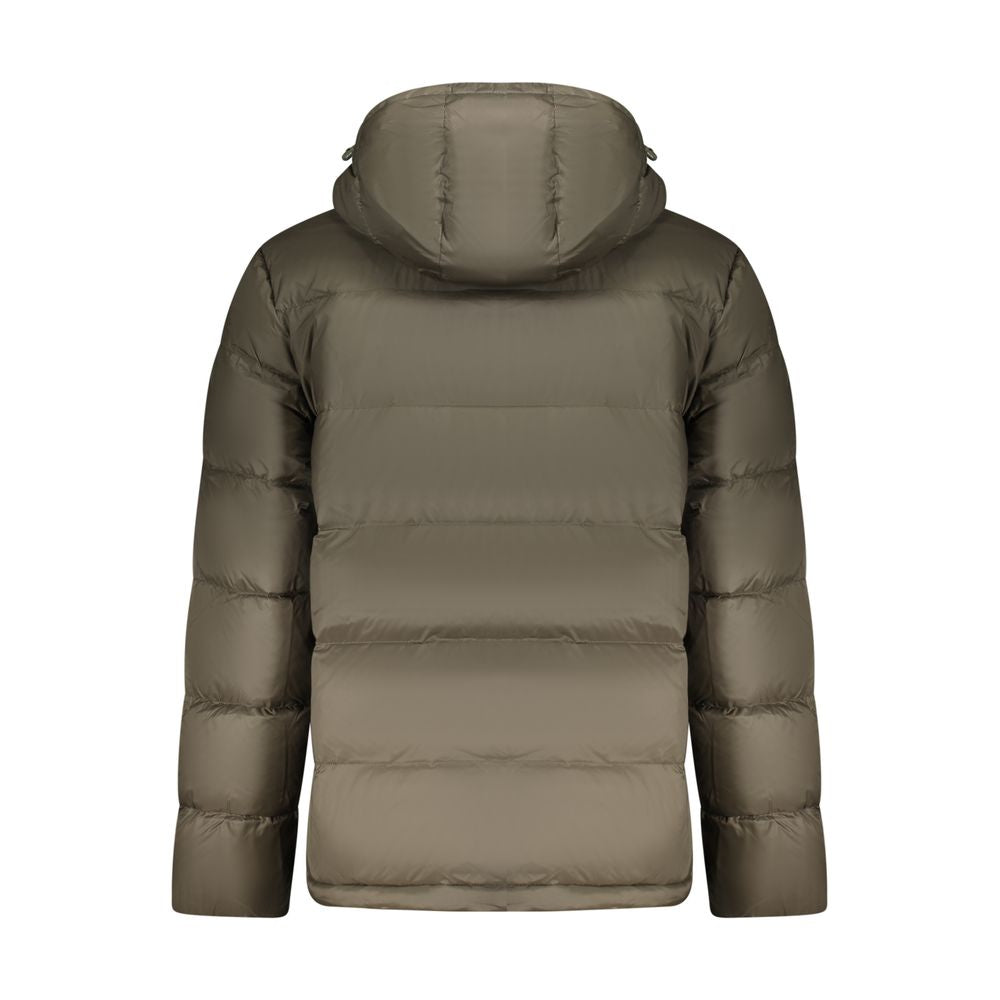 Calvin Klein Blaue Polyester-Jacke in voller Länge