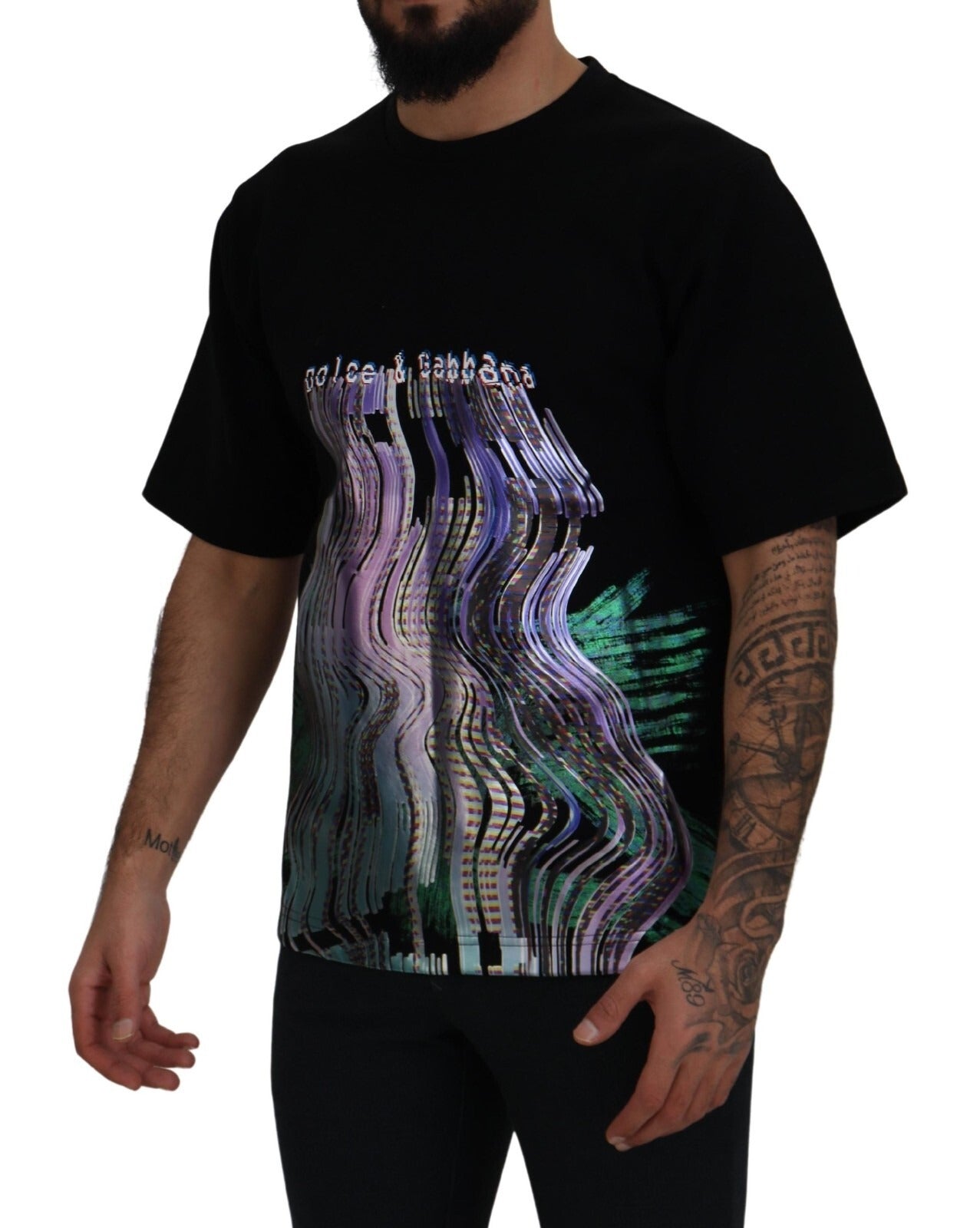 Dolce & Gabbana Baumwoll-T-Shirt mit Rundhalsausschnitt und Print