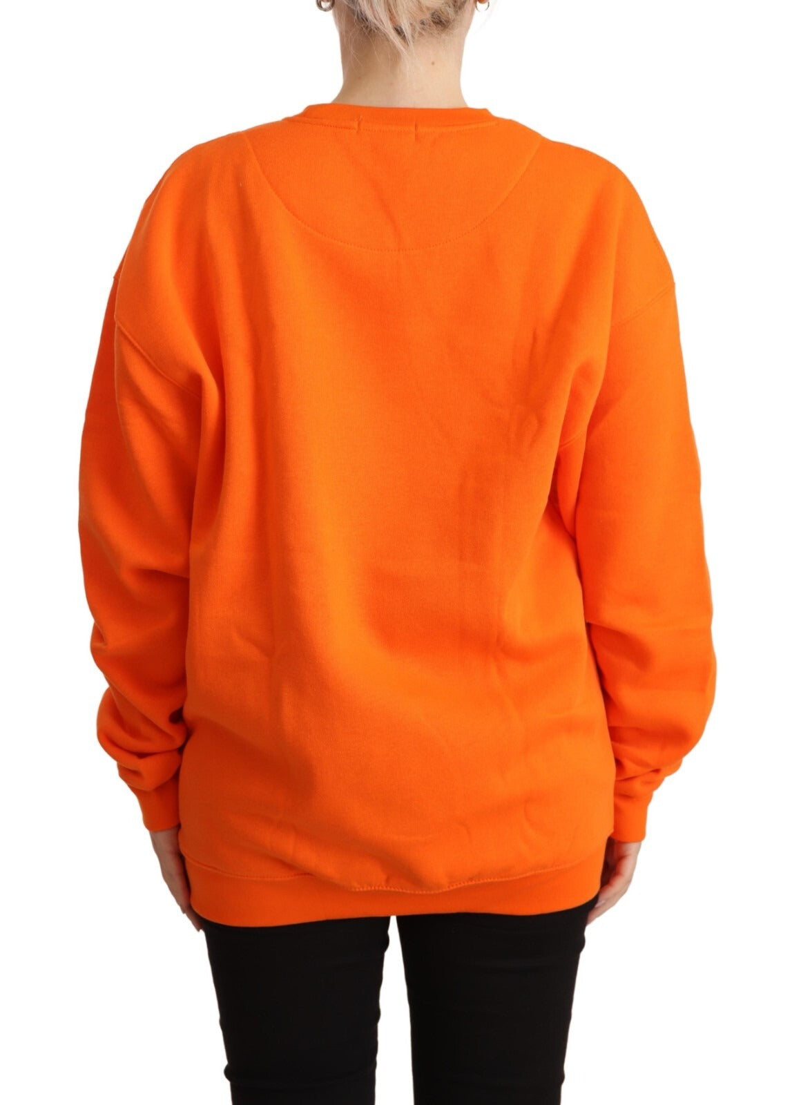 Philippe Model Pullover mit langen Ärmeln und orangefarbenem Print