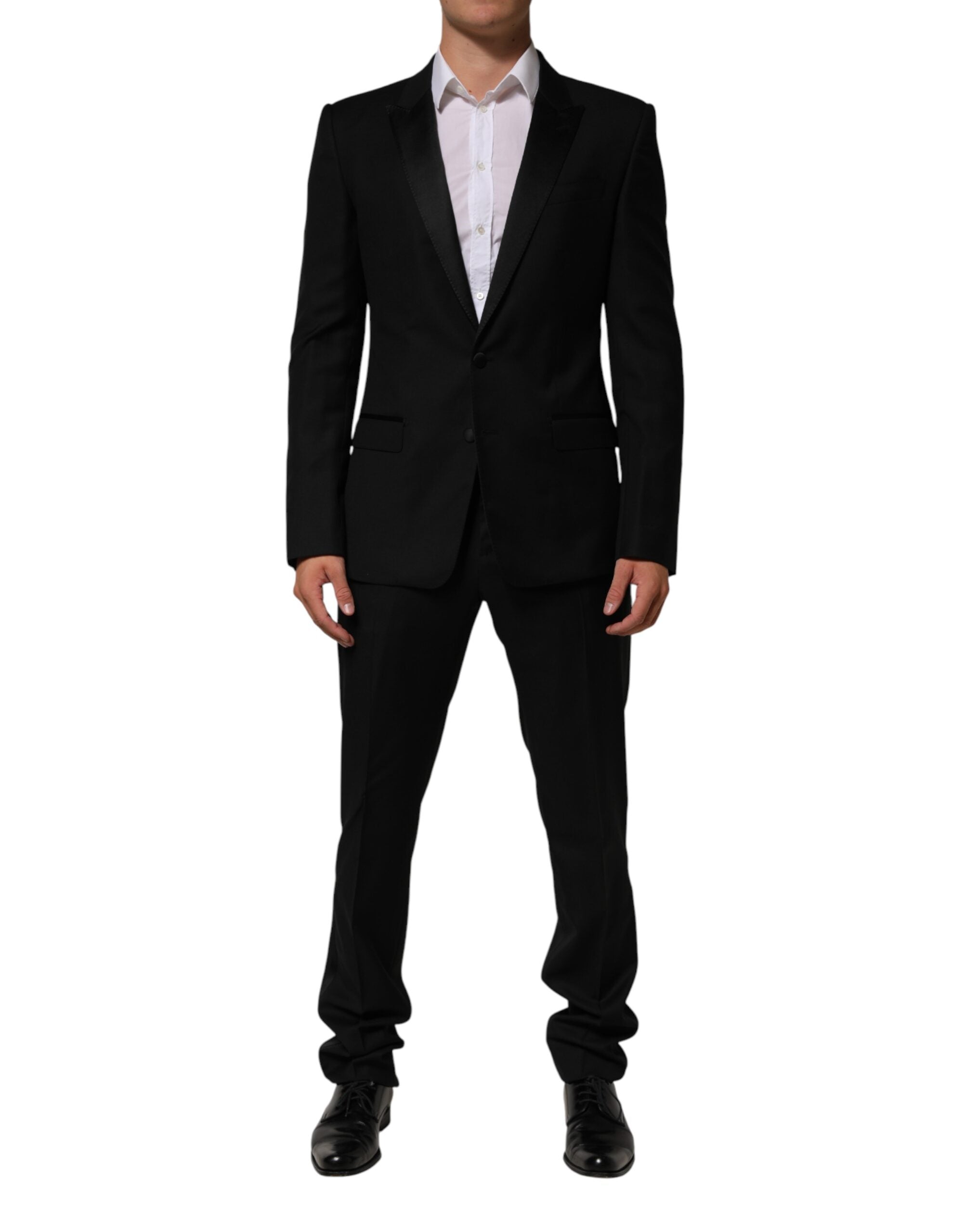 Dolce & Gabbana Schwarzer 2-Knopf-Anzug, 2-teilig