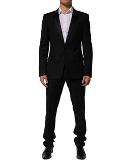 Dolce & Gabbana Schwarzer 2-Knopf-Anzug, 2-teilig