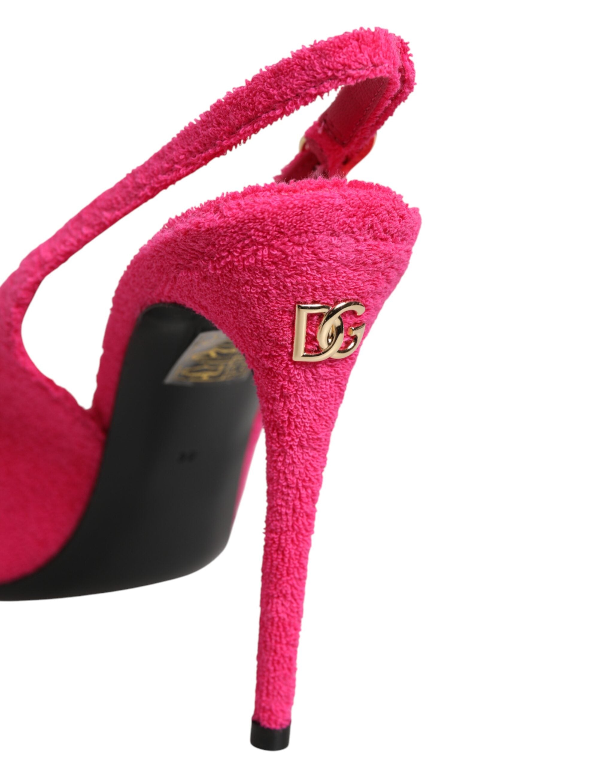 Dolce & Gabbana Pinkfarbene Wildleder-High-Heels mit Slingback