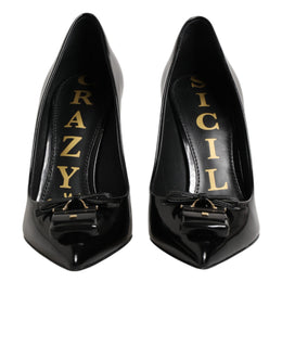 Dolce & Gabbana Schwarze Pumps mit Taschen-Verzierung