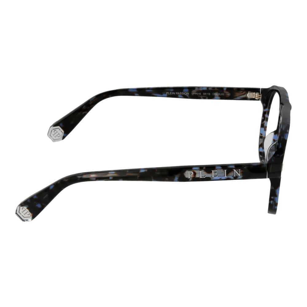 Philipp Plein Brillenrahmen aus blauem Celluloseacetat