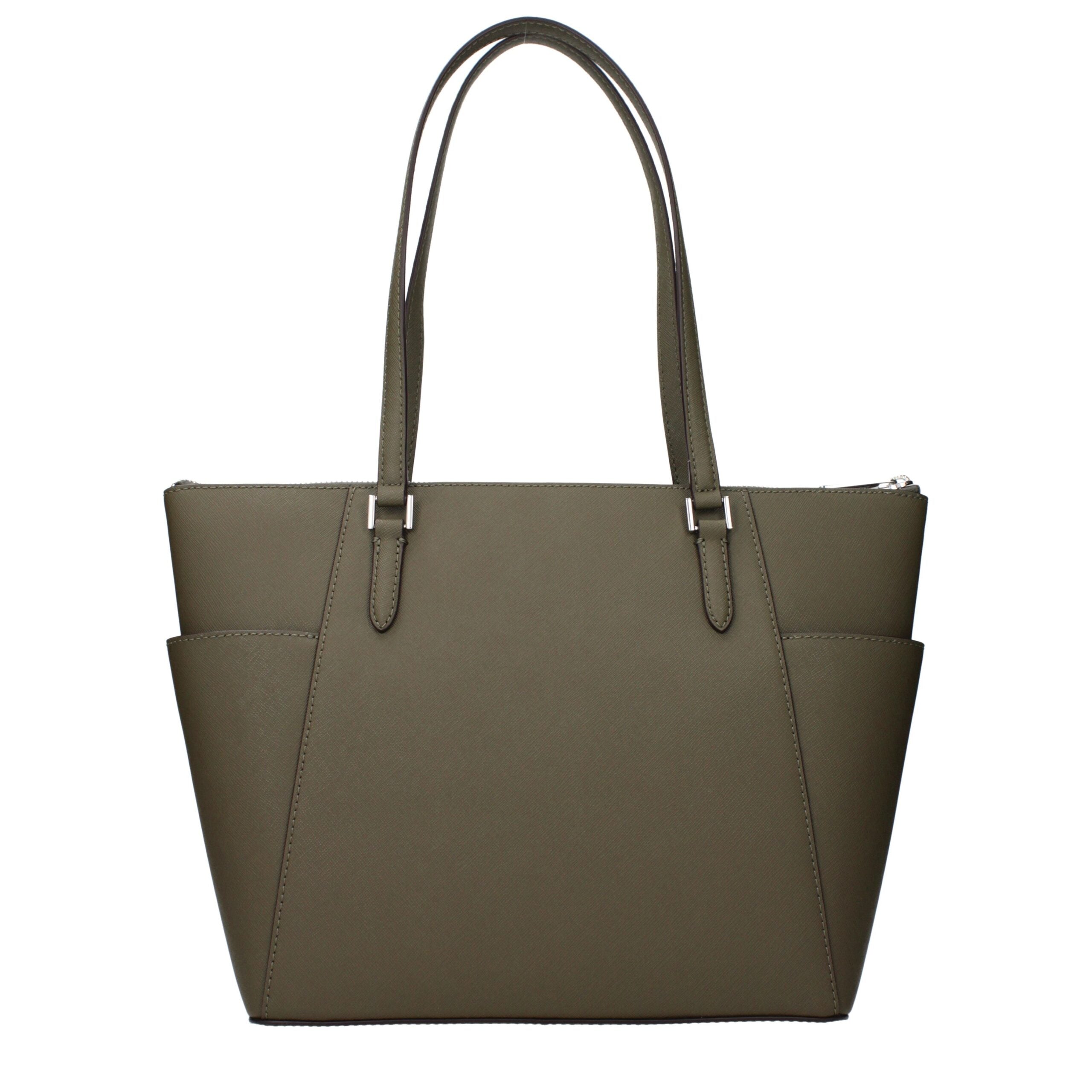 Michael Kors Grüne Leder Schultertasche