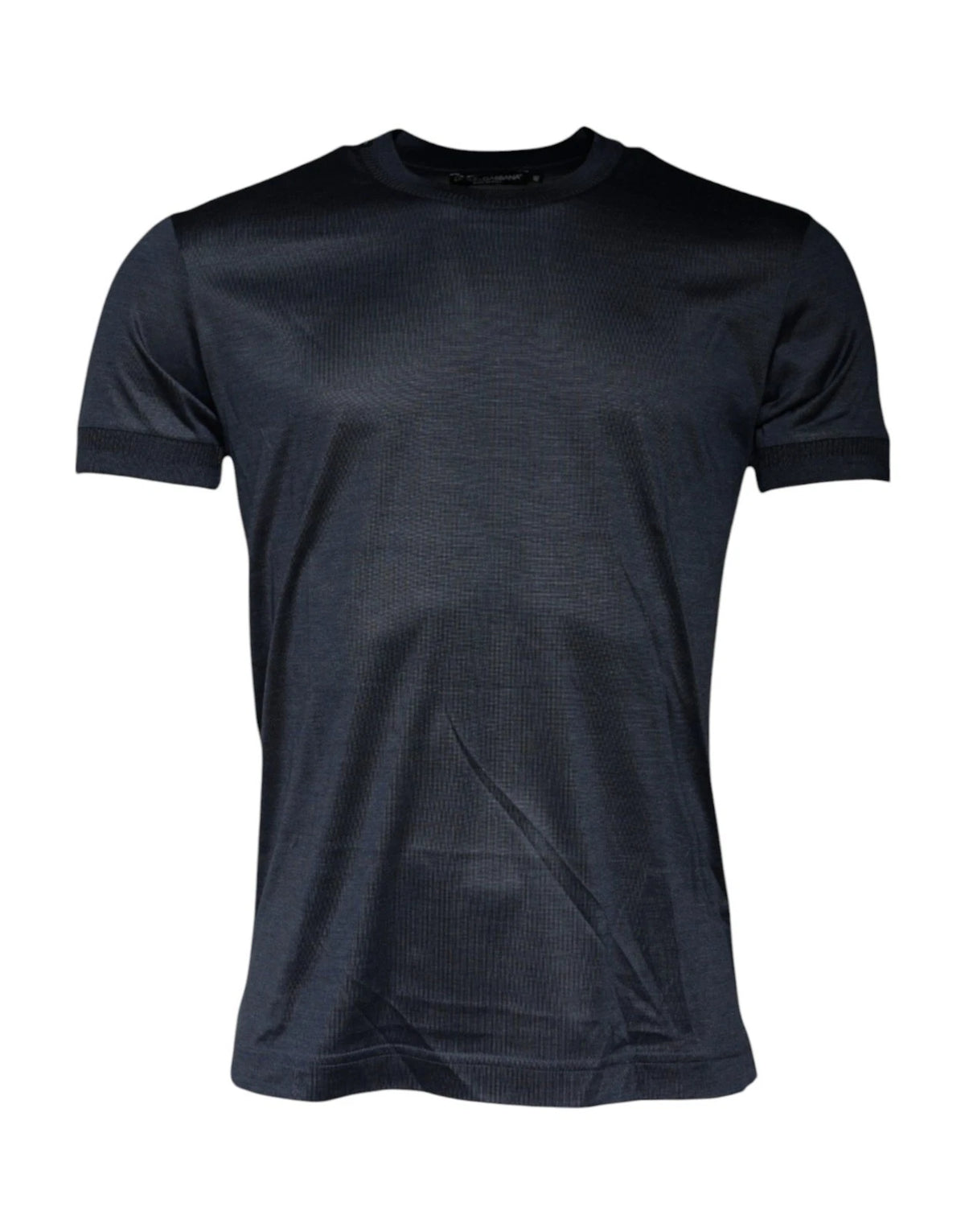 Dolce & Gabbana Seiden-T-Shirt mit Rundhalsausschnitt und kurzen Ärmeln für Herren