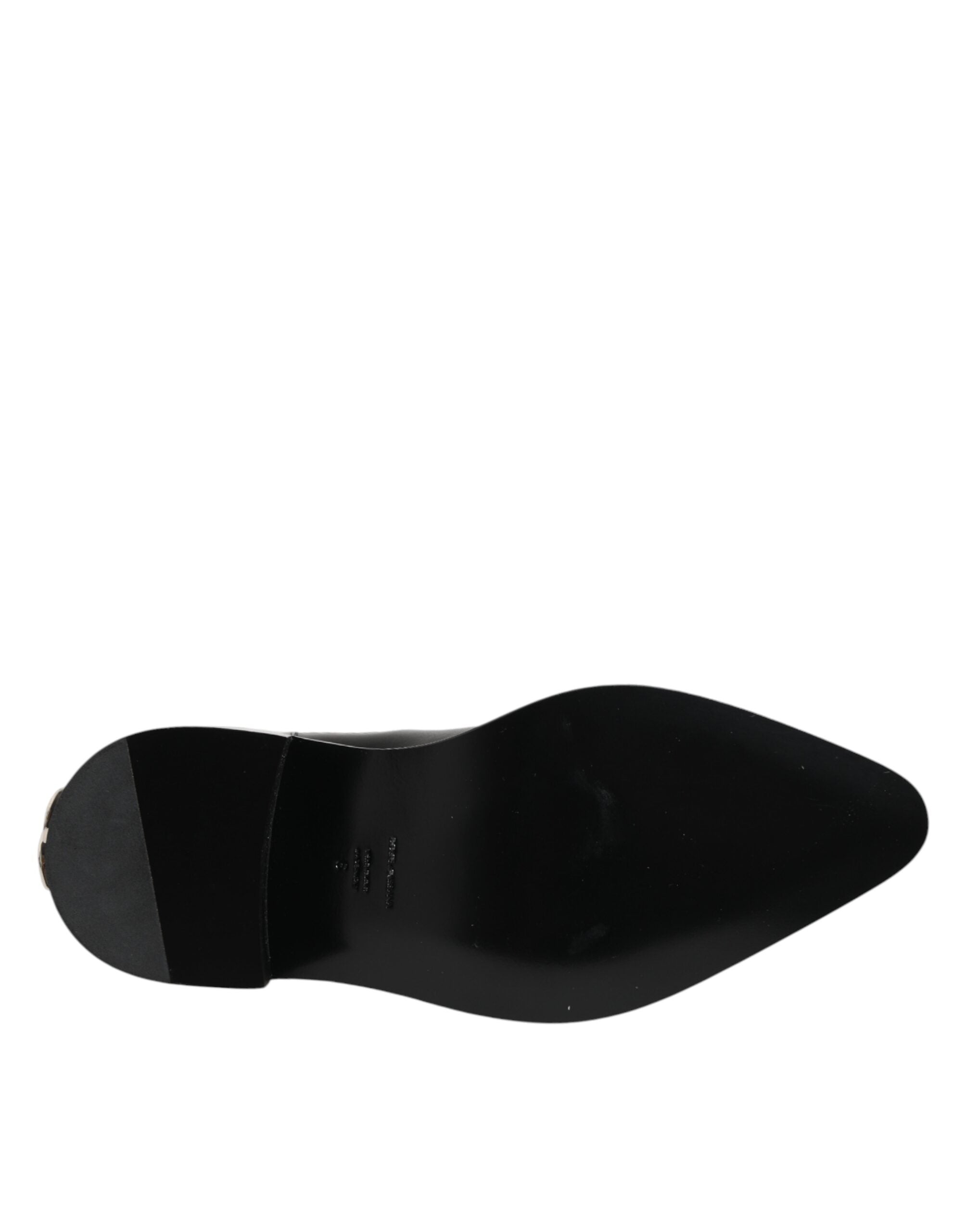Dolce & Gabbana Schwarze, mit Nieten besetzte Chelsea-Stiefeletten