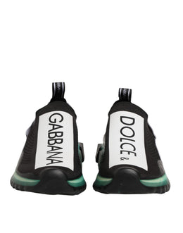 Dolce & Gabbana Schwarze Sorrento Herren-Sneaker zum Hineinschlüpfen