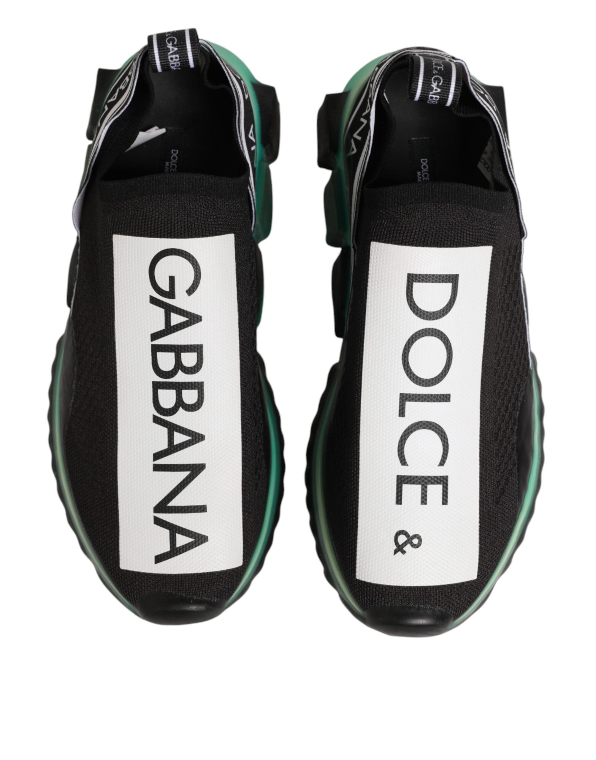 Dolce & Gabbana Schwarze Sorrento Herren-Sneaker zum Hineinschlüpfen