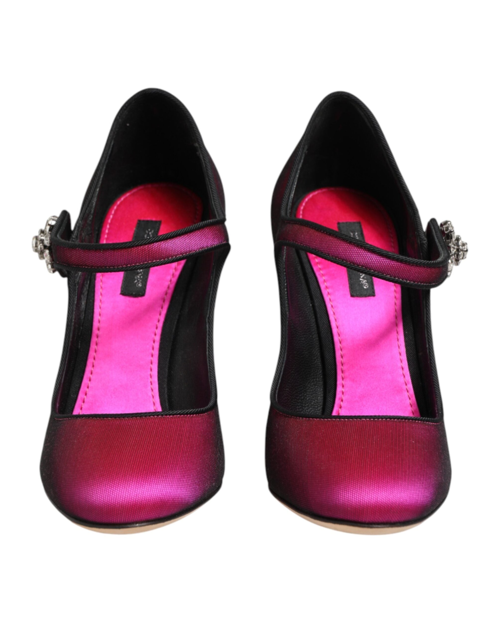 Dolce & Gabbana Pinke Strass Mary Janes Pumps