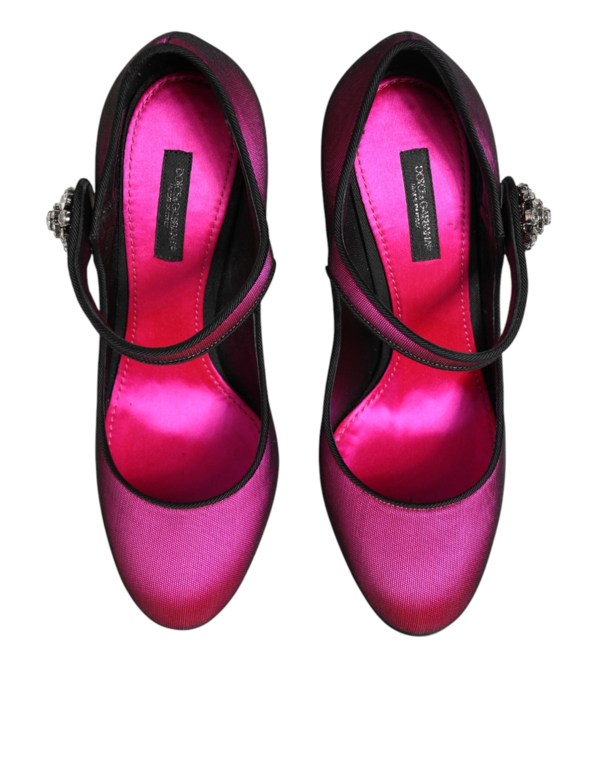 Dolce & Gabbana Pinke Strass Mary Janes Pumps