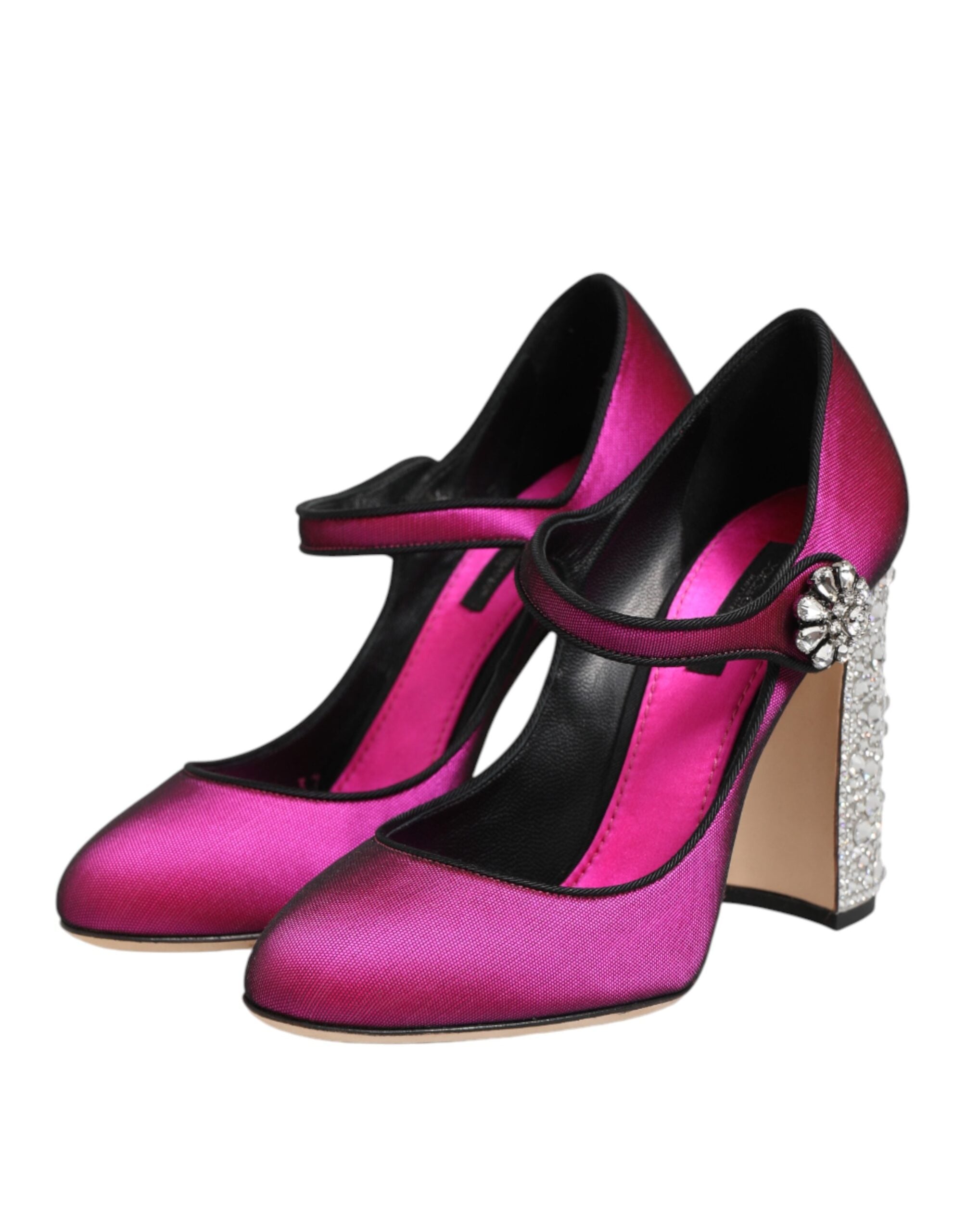 Dolce & Gabbana Pinke Strass Mary Janes Pumps
