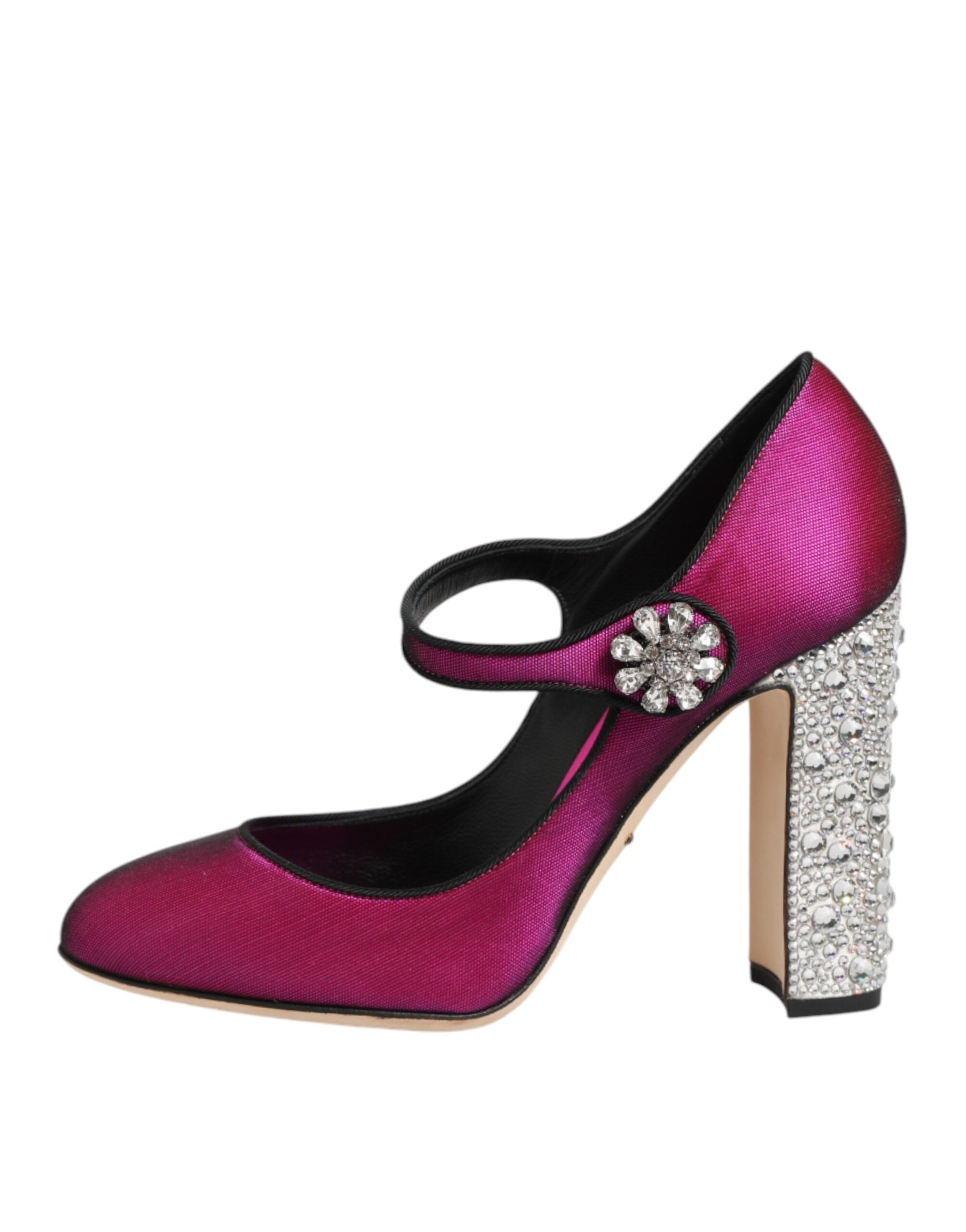 Dolce & Gabbana Pinke Strass Mary Janes Pumps
