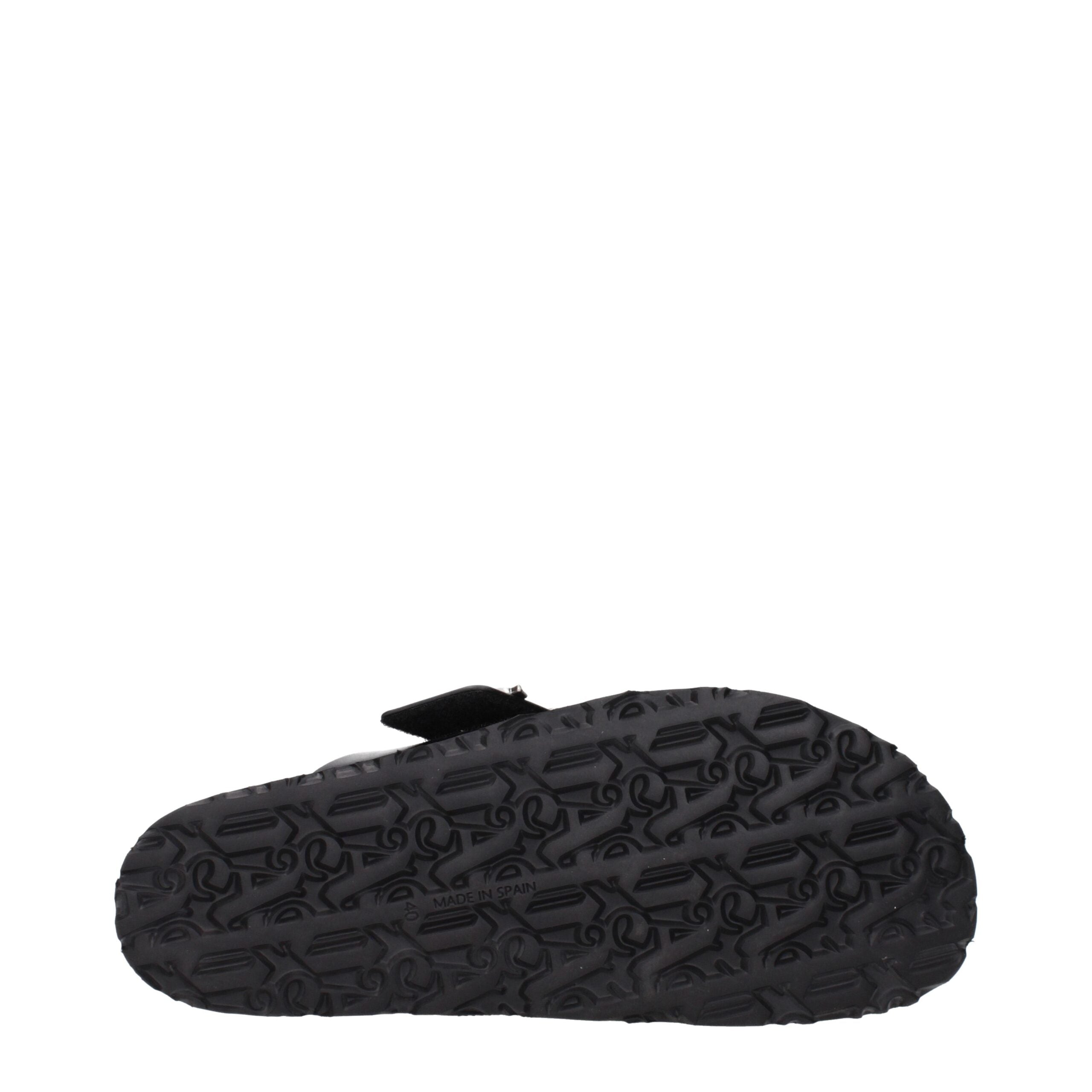 Palm Angels Schwarze Leder-Slipper