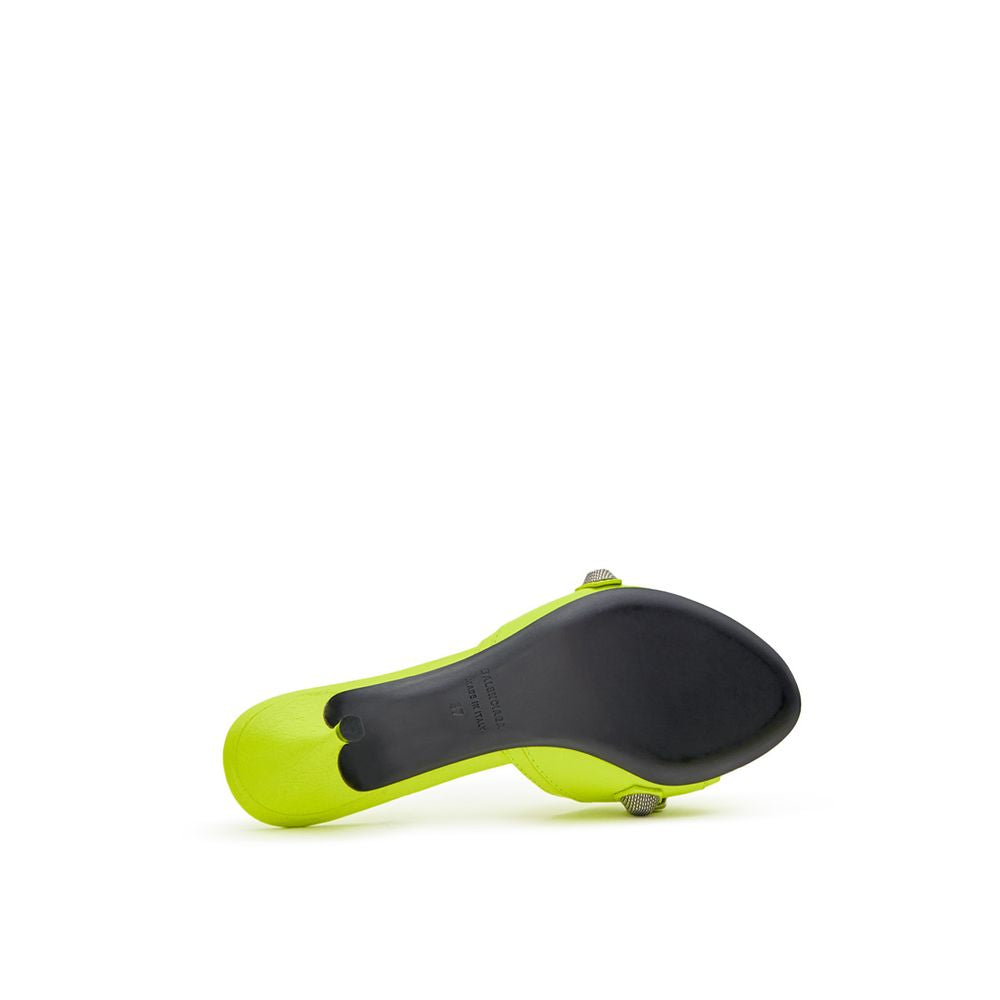 Balenciaga Gelbe Leder-Mules