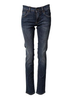 Dolce & Gabbana Stretch-Baumwoll-Jeans im Skinny-Fit für Herren in Blau