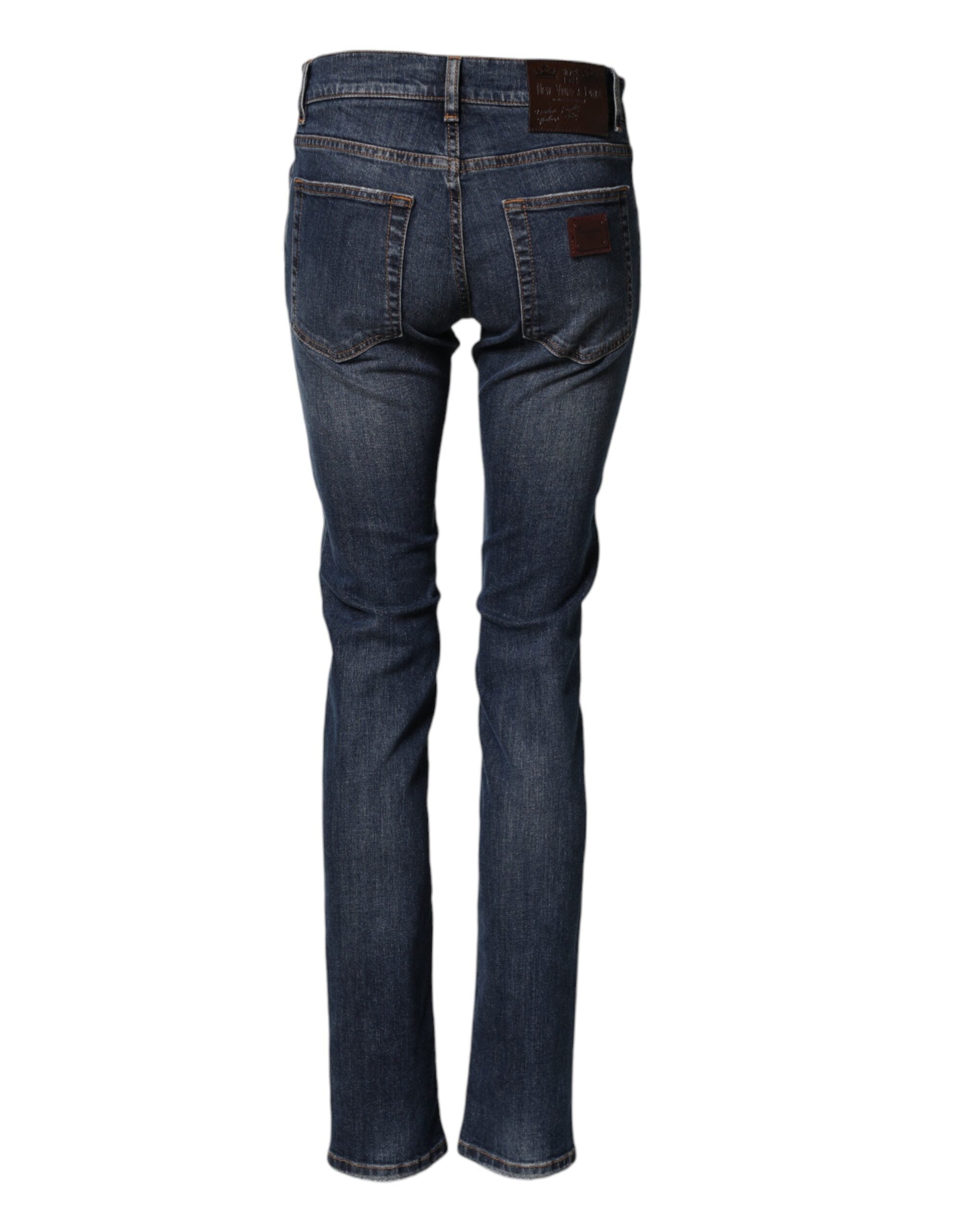 Dolce & Gabbana Stretch-Baumwoll-Jeans im Skinny-Fit für Herren in Blau