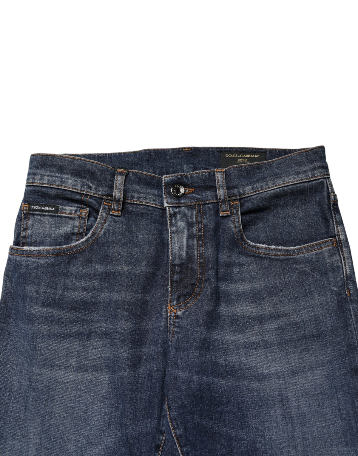 Dolce & Gabbana Stretch-Baumwoll-Jeans im Skinny-Fit für Herren in Blau