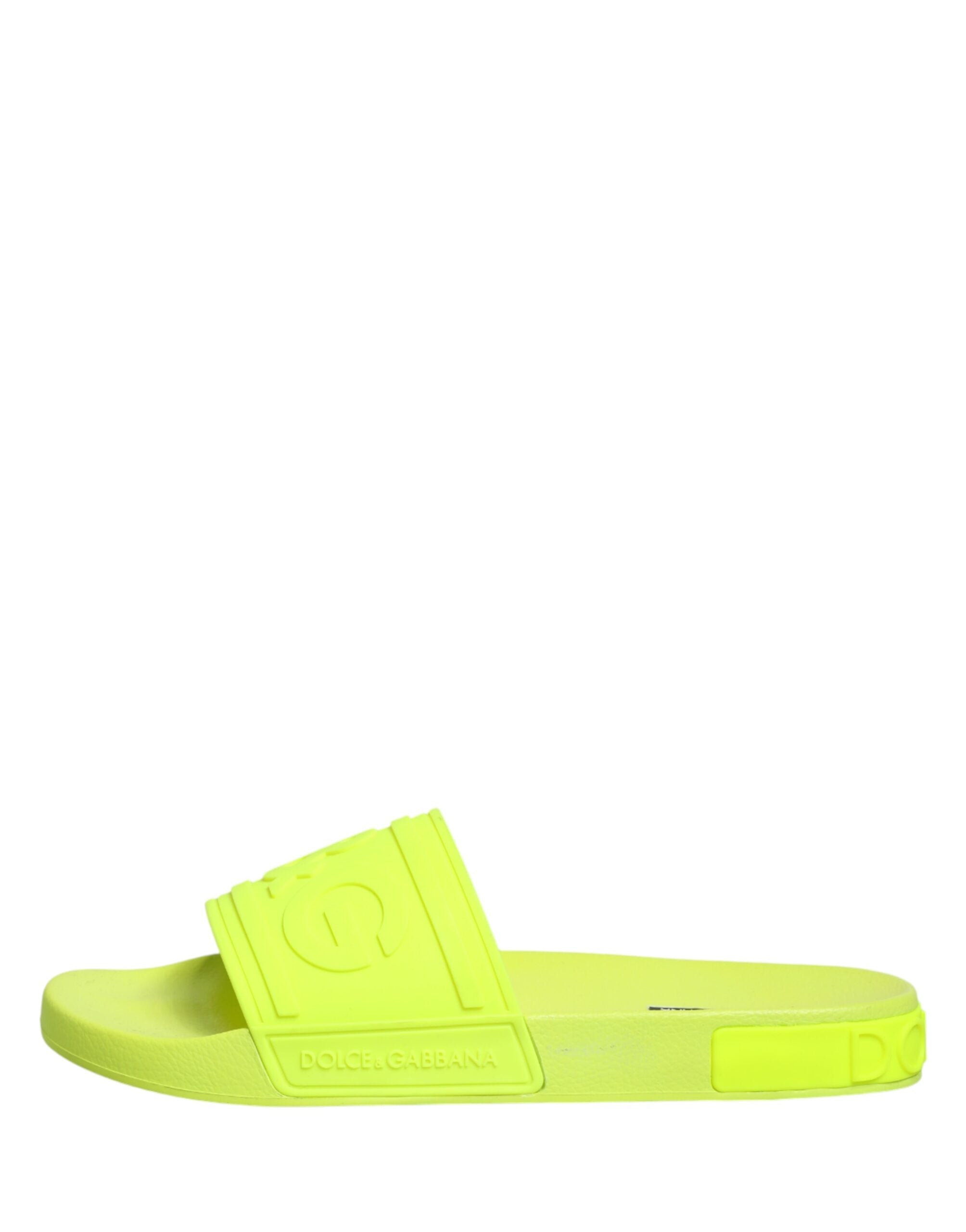 Dolce & Gabbana Grüne Gummisandalen für den Strand