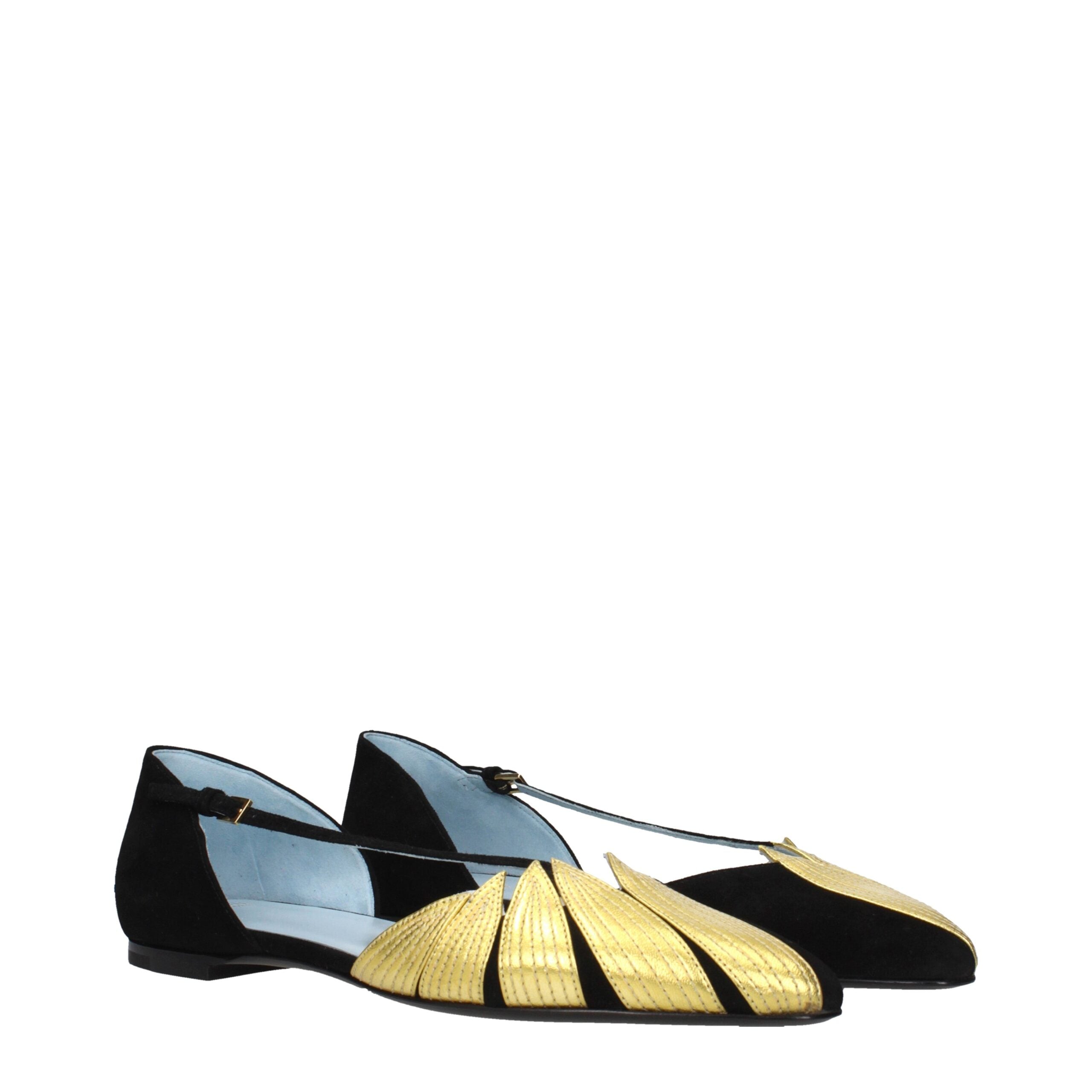 Valentino Garavani Schwarze flache Sandalen aus Leder