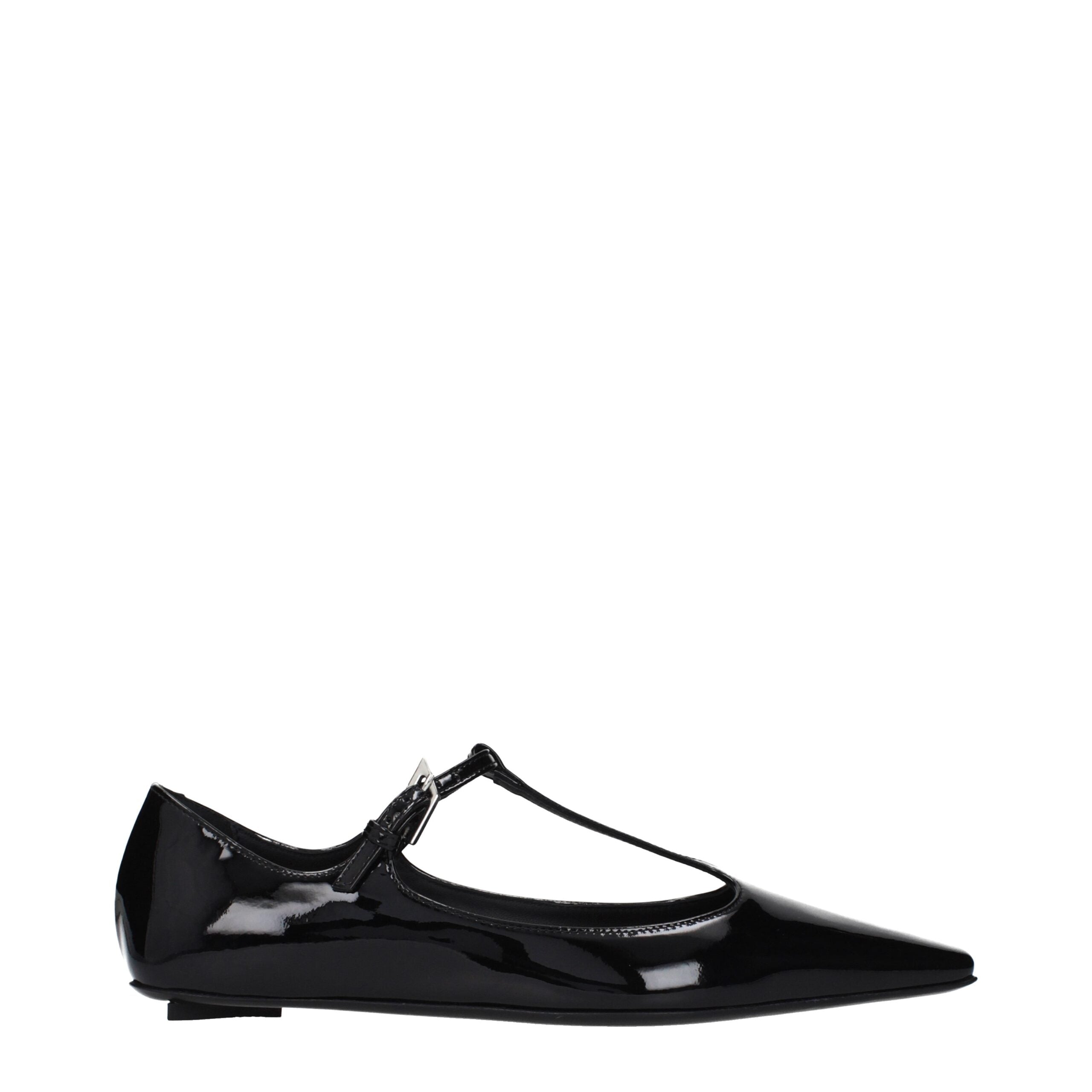 The Attico Schwarze Ballerinas aus Leder
