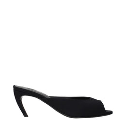 The Attico Schwarze Sandalen aus Stoff