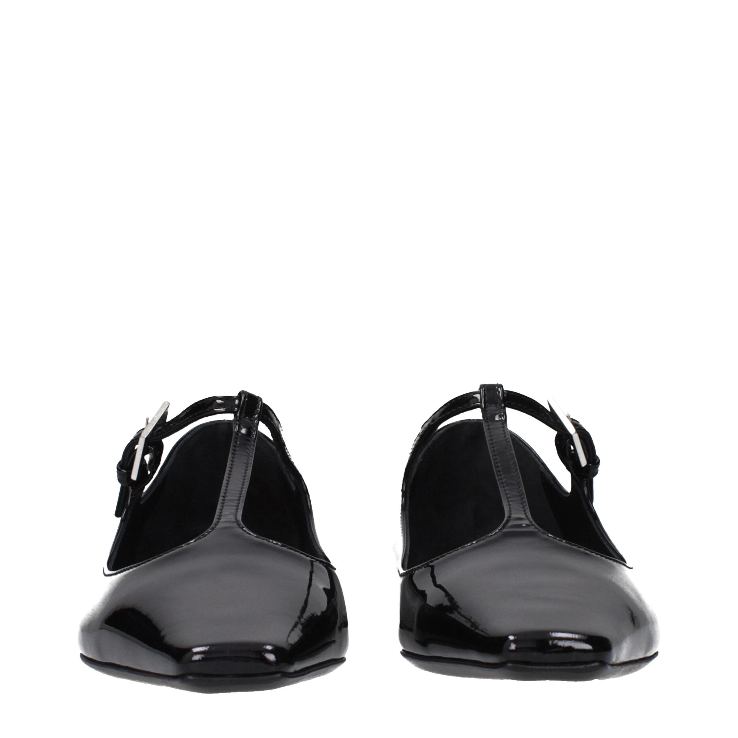 The Attico Schwarze Ballerinas aus Leder