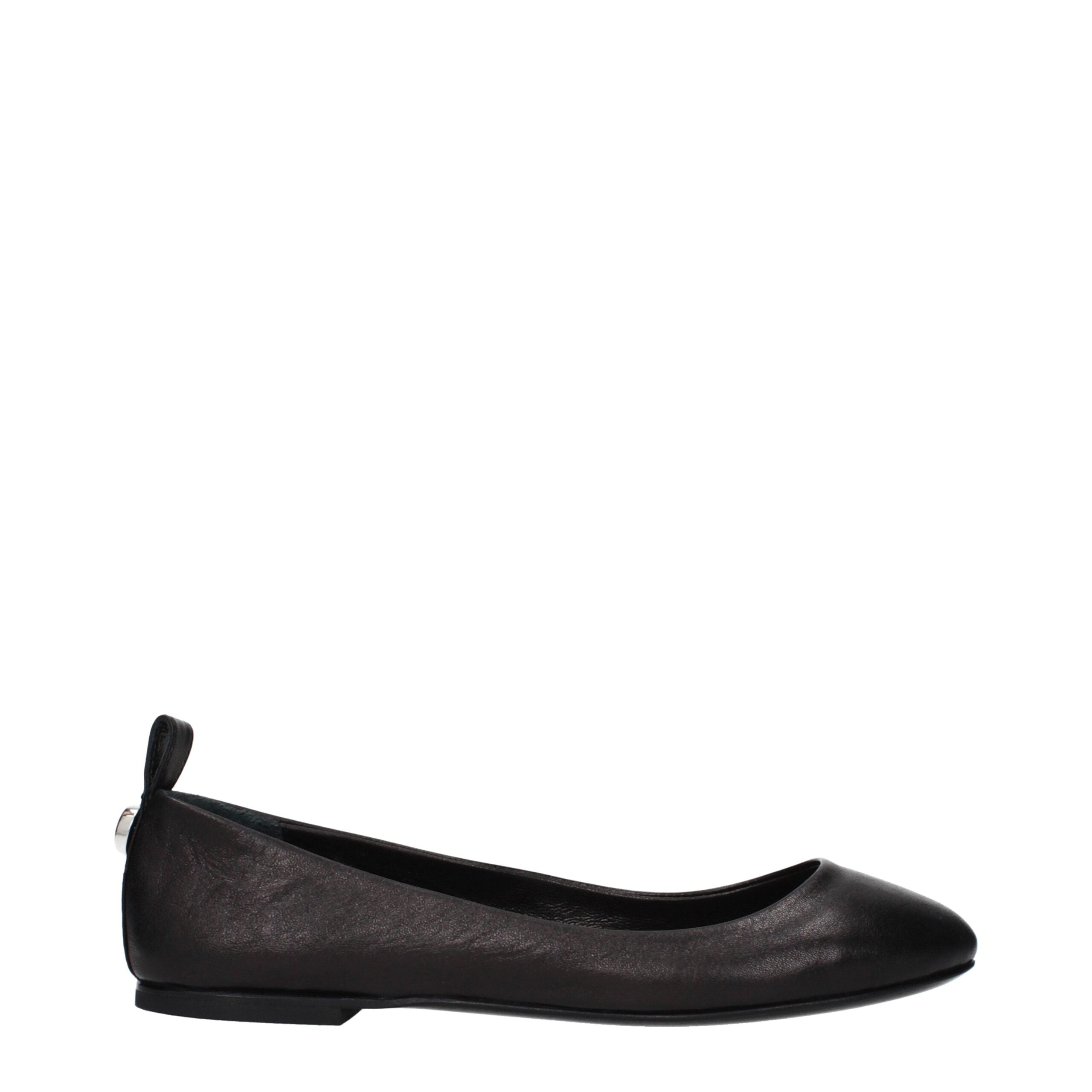 The Attico Schwarze Ballerinas aus Leder